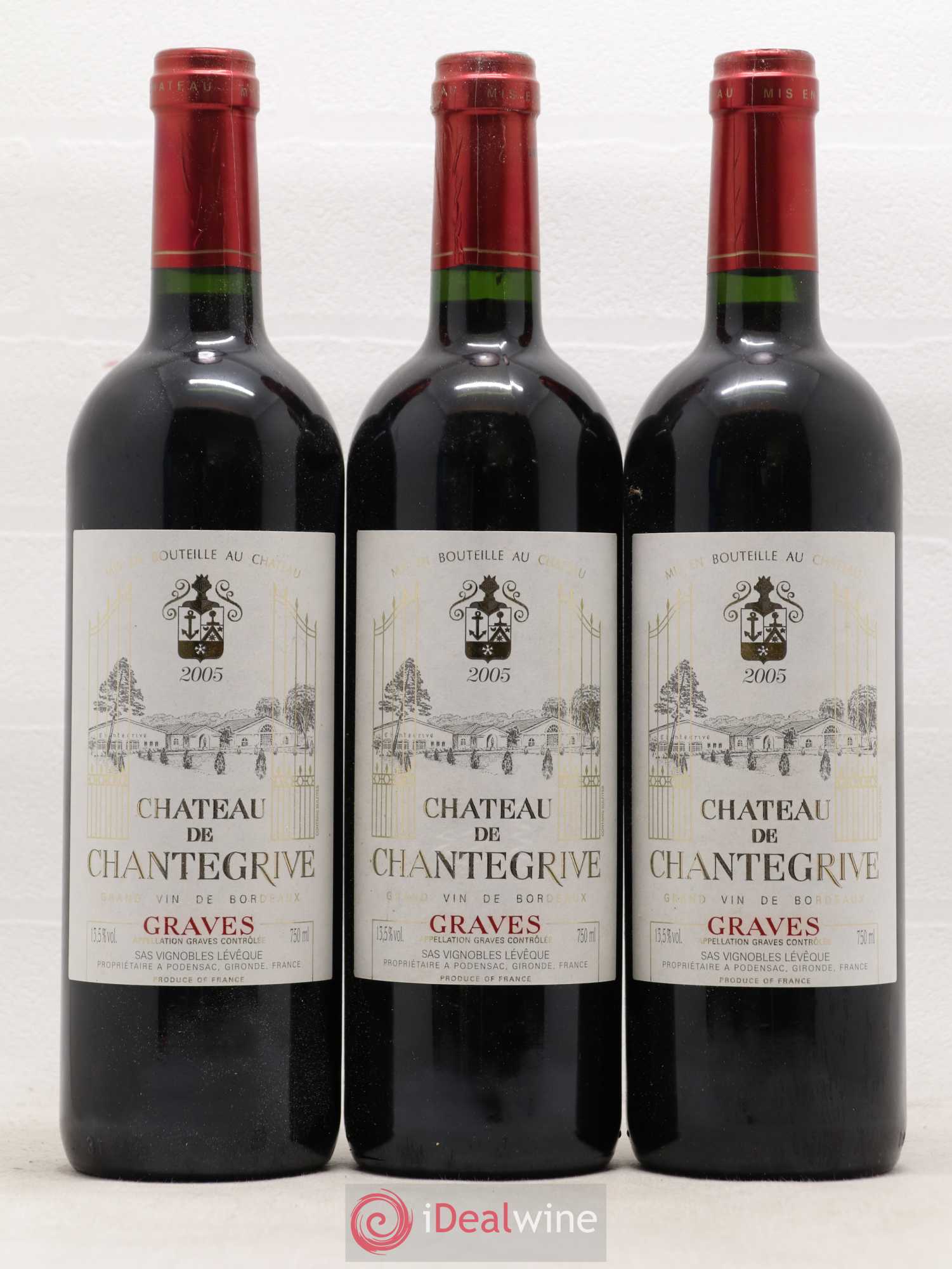 Château de Chantegrive 2005 - Lot de 6 bouteilles - 2
