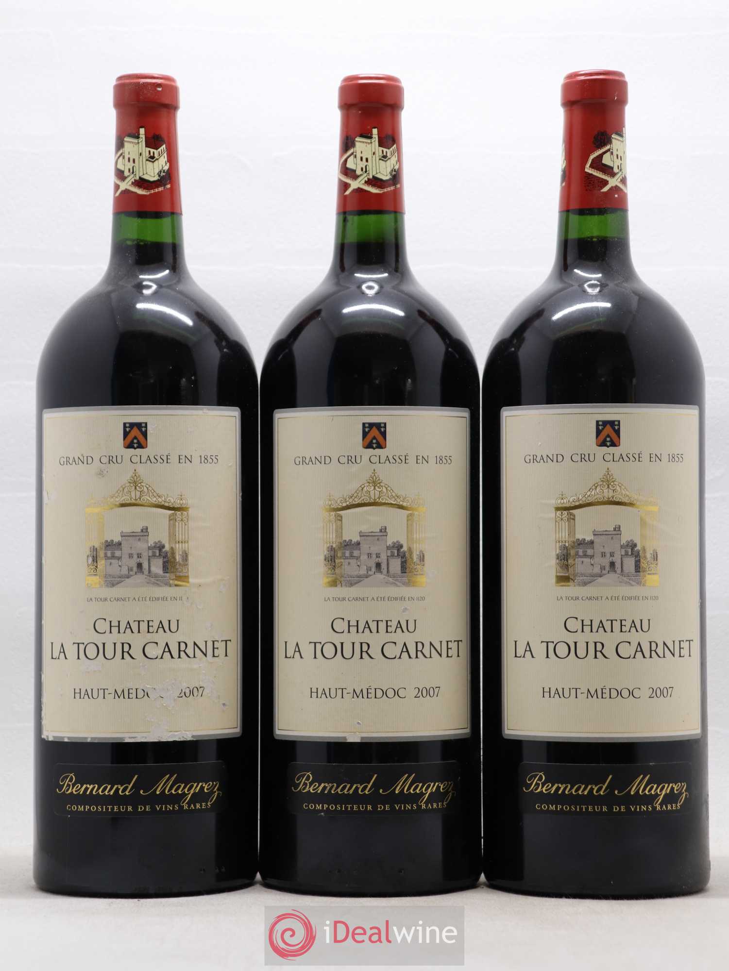 Château la Tour Carnet 4ème Grand Cru Classé 2007 - Posten von 6 Magnum - 2
