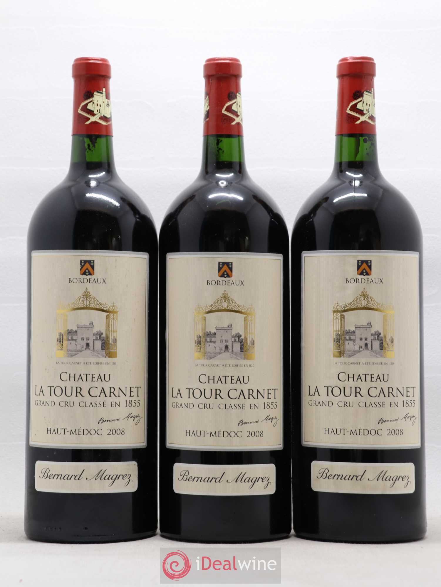 Château la Tour Carnet 4ème Grand Cru Classé 2008 - Lot de 6 magnums - 1