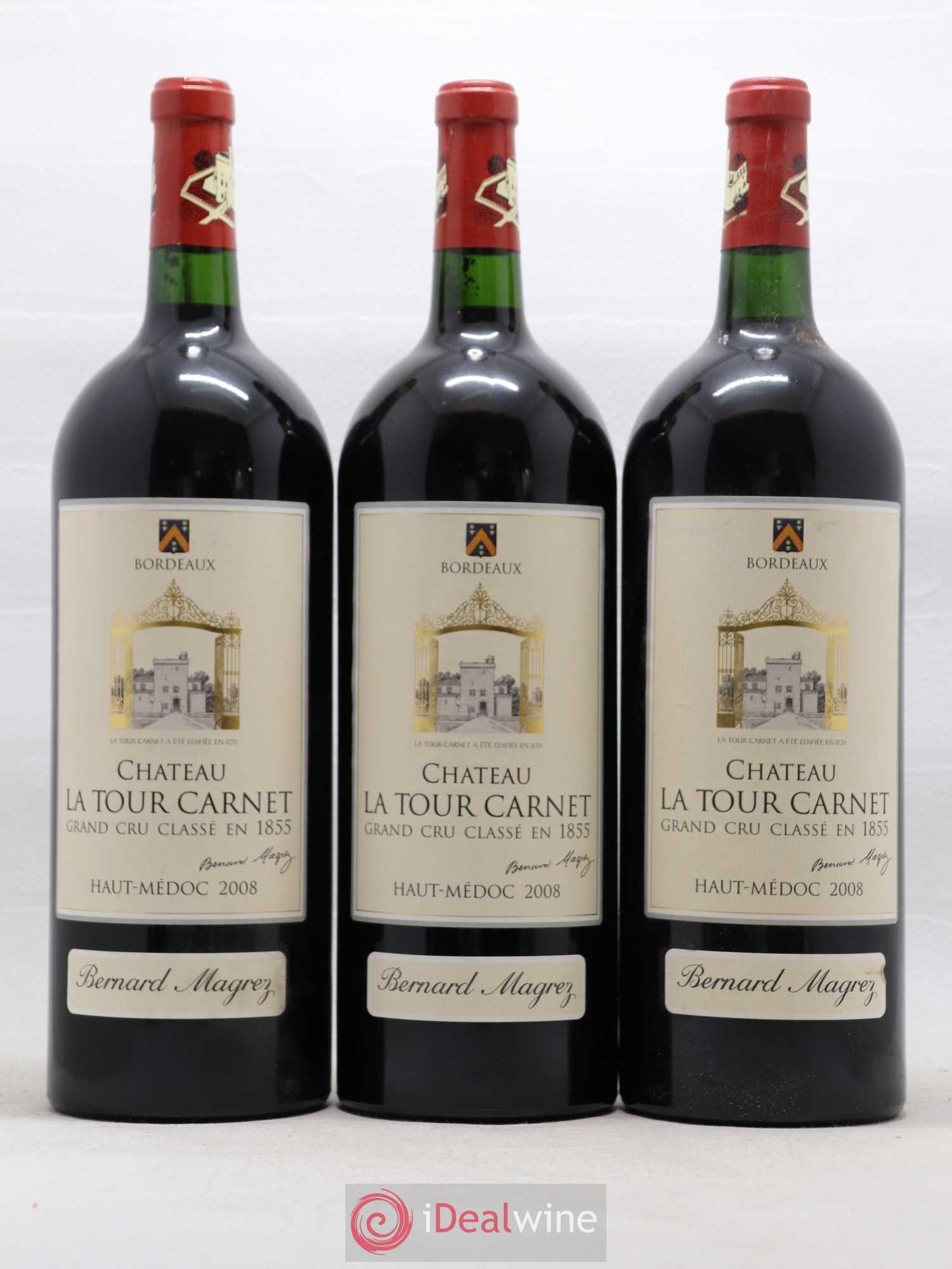 Château la Tour Carnet 4ème Grand Cru Classé 2008 - Lot de 6 magnums - 2