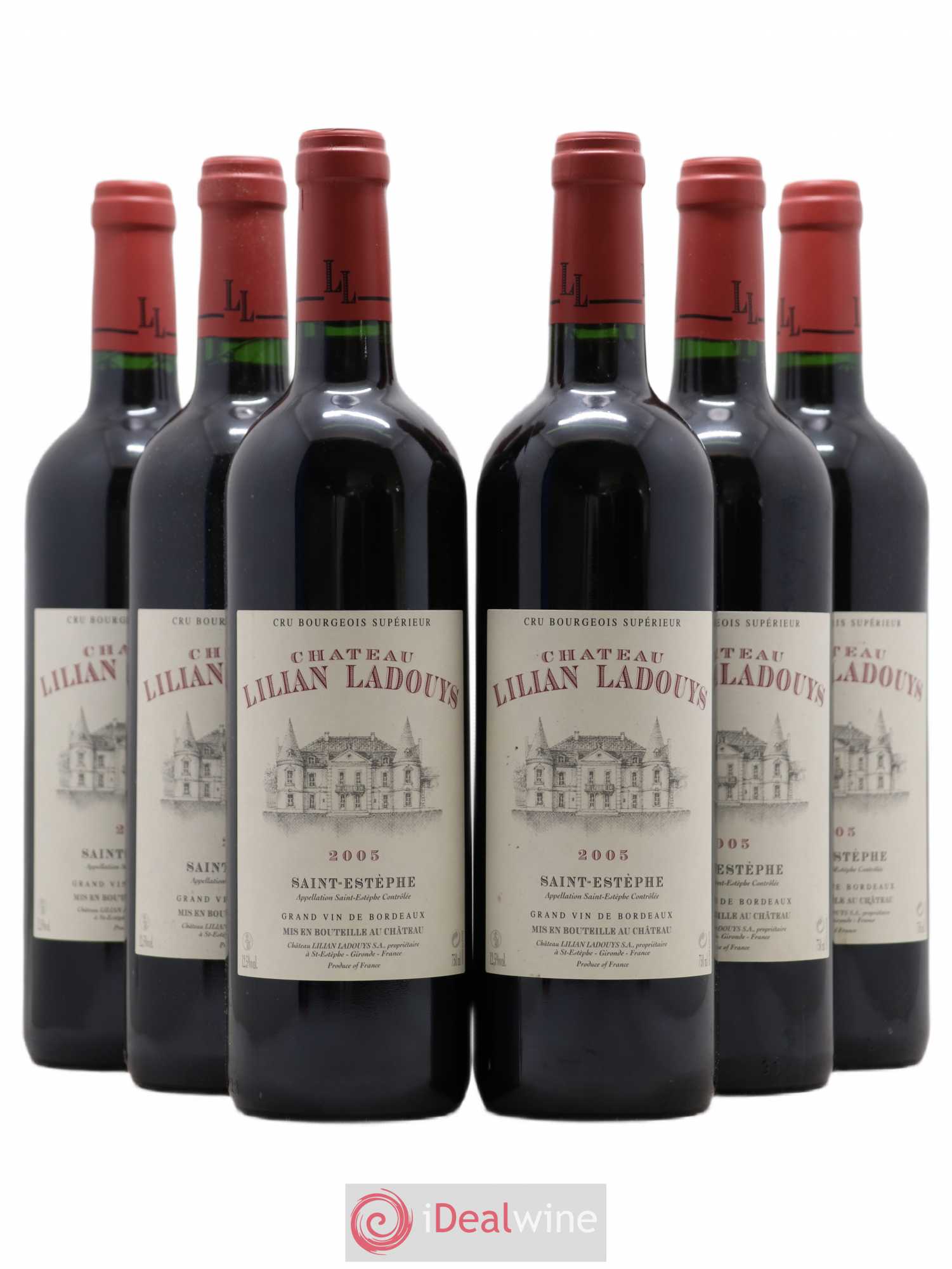Château Lilian Ladouys Cru Bourgeois 2005 - Lot de 6 bouteilles - 0