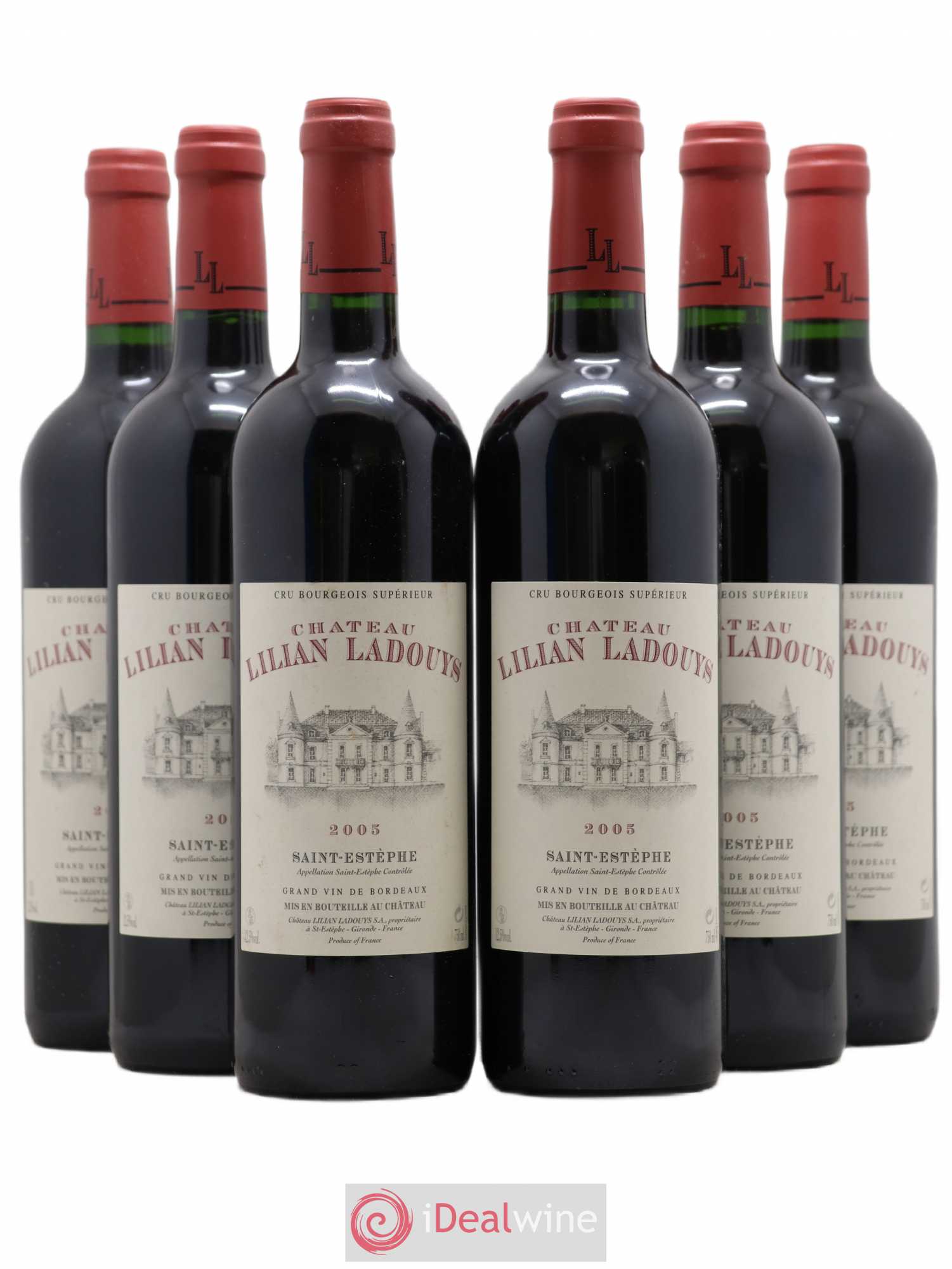 Château Lilian Ladouys Cru Bourgeois 2005 - Lot de 6 bouteilles - 0