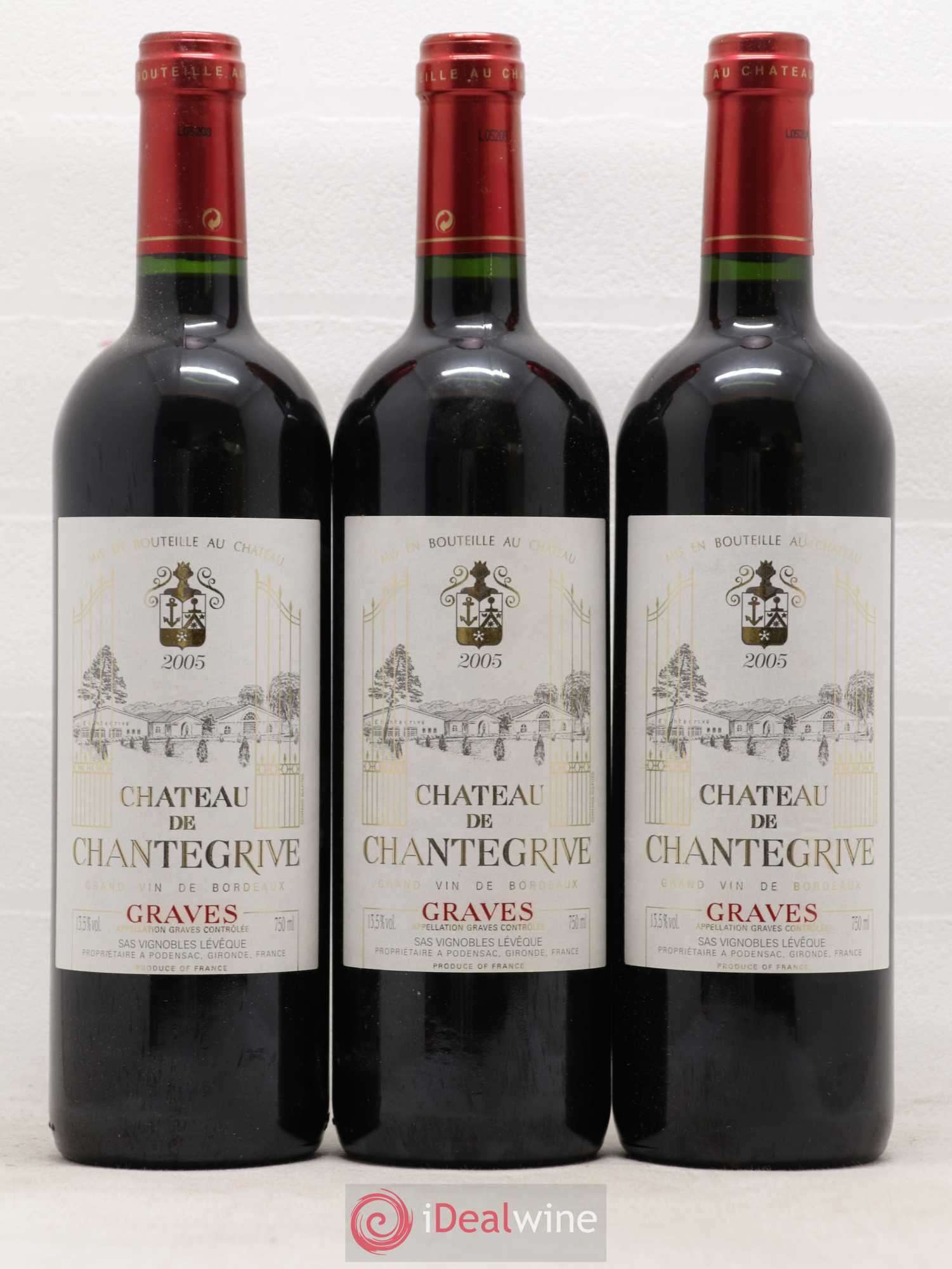 Château de Chantegrive 2005 - Lot de 6 bouteilles - 2