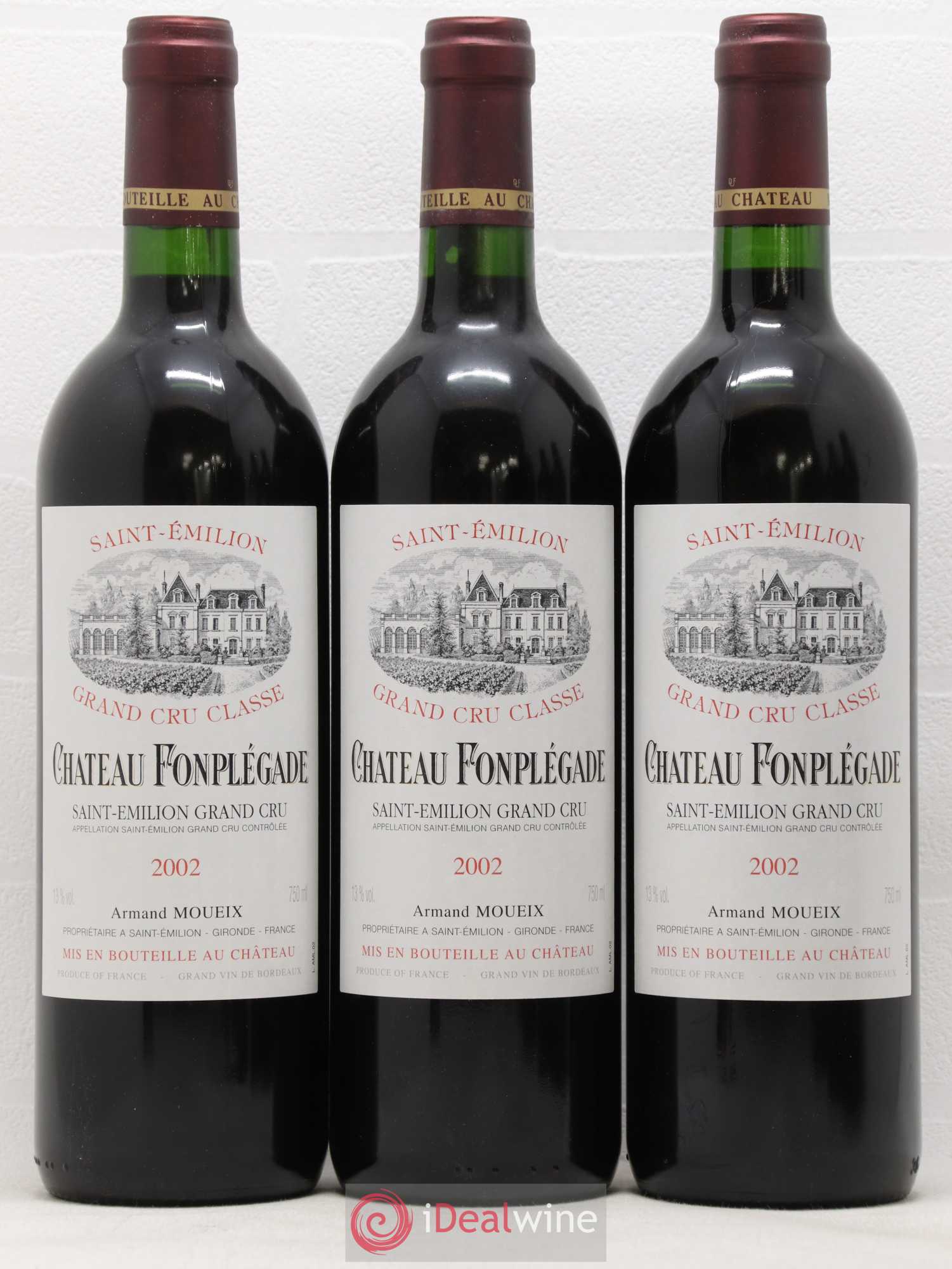 Château Fonplegade Grand Cru Classé 2002 - Lot de 6 bouteilles - 2