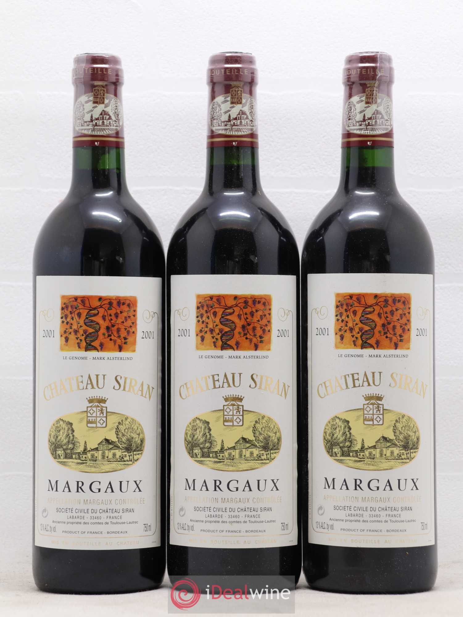 Château Siran 2001 - Lot de 6 bouteilles - 1