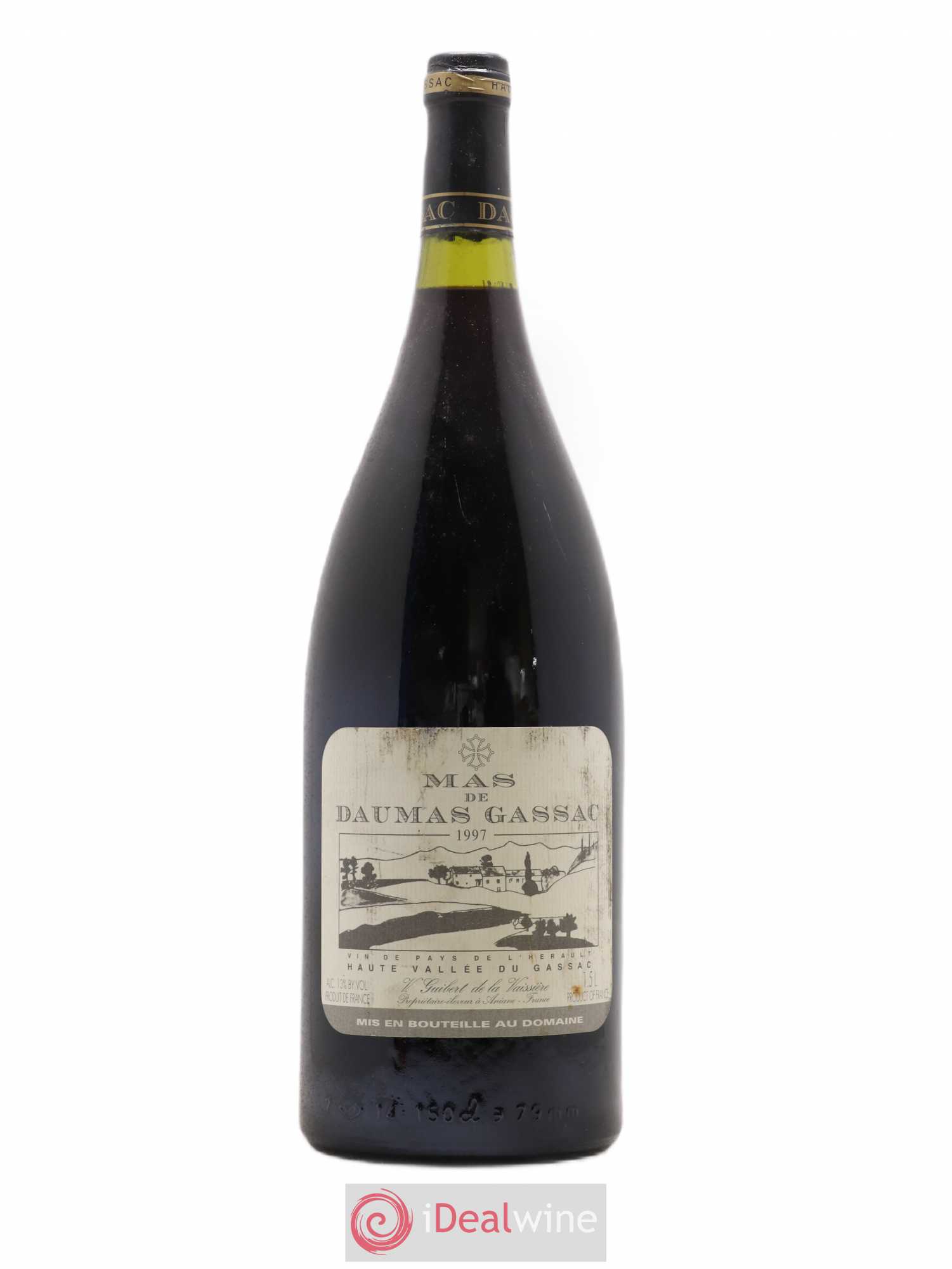 Saint-Guilhem-le-Désert - Cité d'Aniane Mas Daumas Gassac Famille Guibert de La Vaissière 1997 - Lot de 1 magnum - 0
