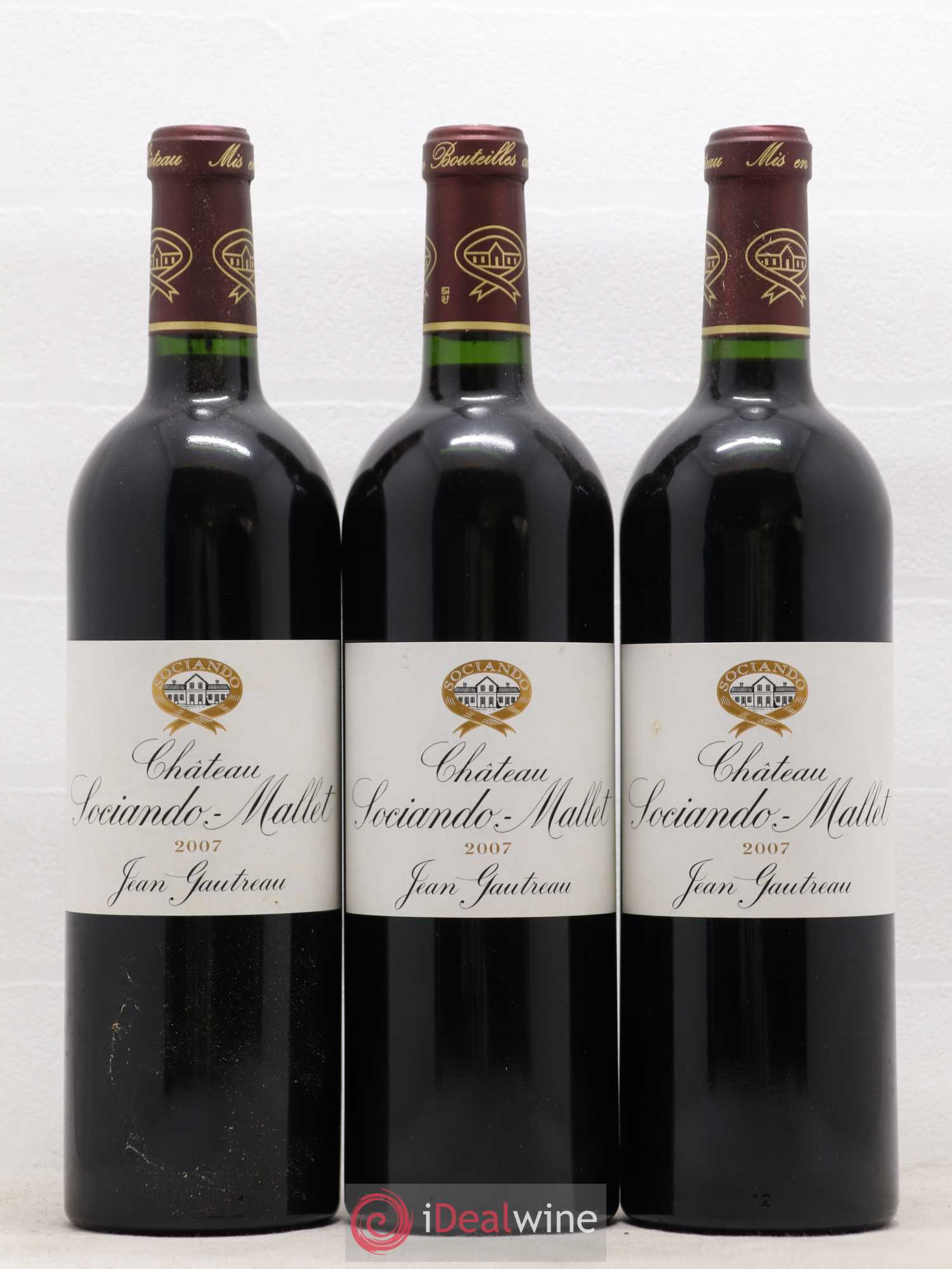 Château Sociando Mallet 2007 - Lot de 6 bouteilles - 1