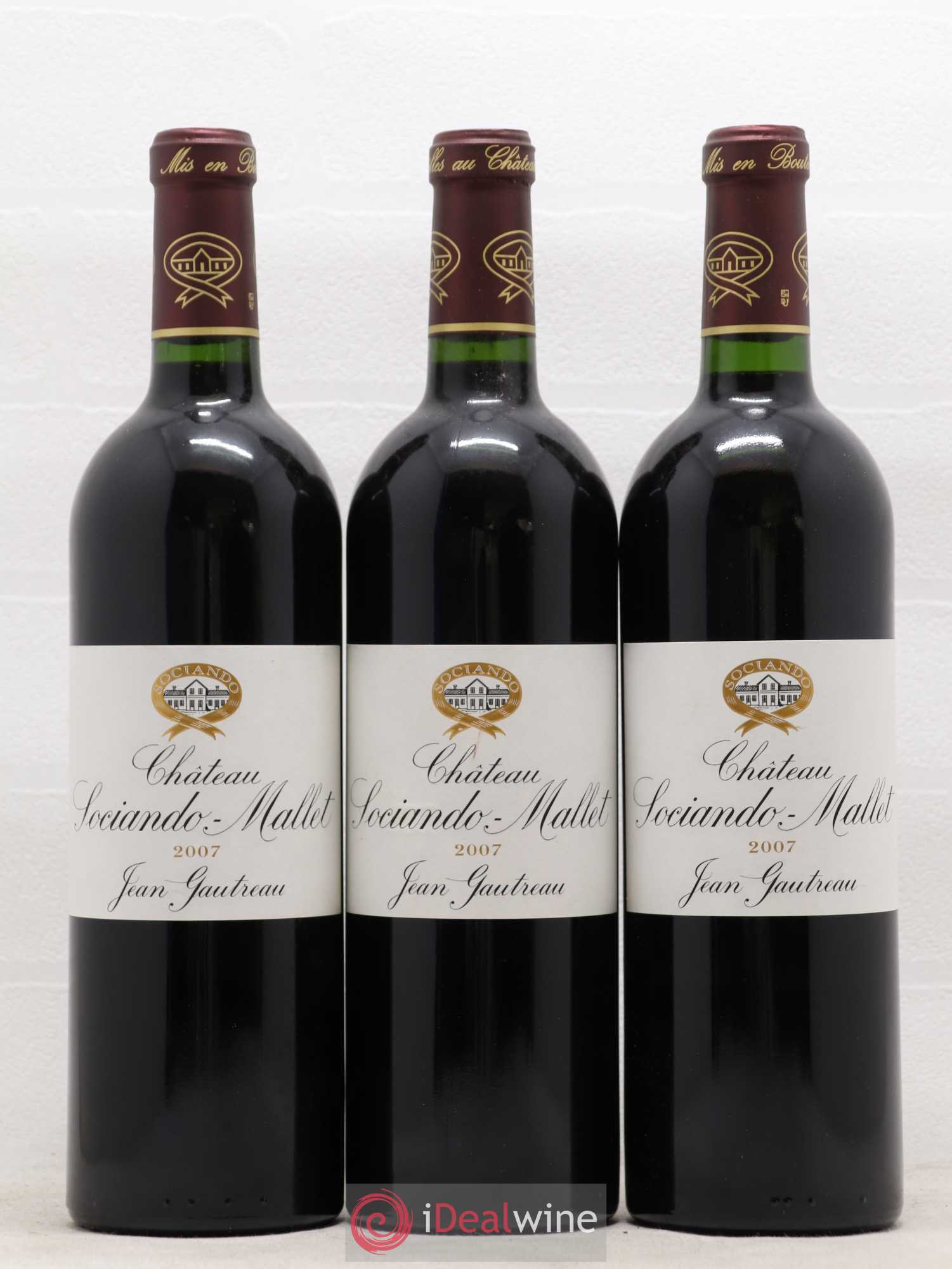 Château Sociando Mallet 2007 - Lot de 6 bouteilles - 2