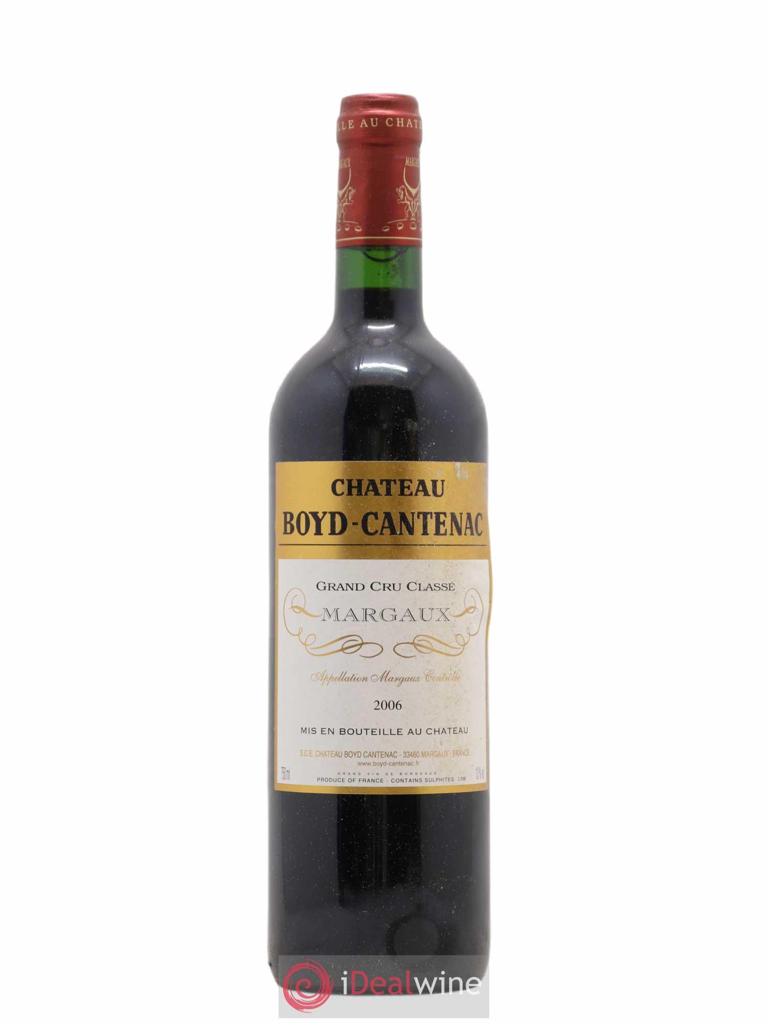 Château Boyd Cantenac 3ème Grand Cru Classé 2006 - Lot de 1 bouteille - 0