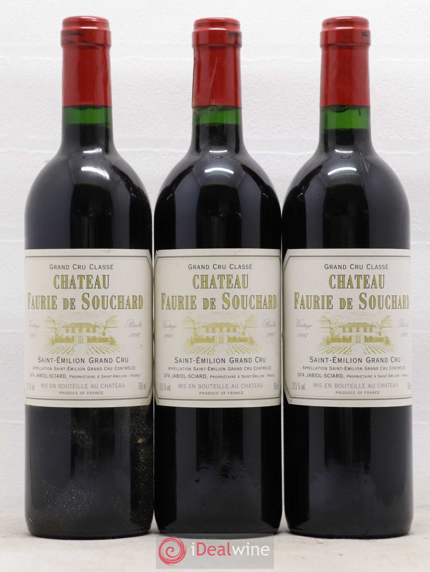 Château Faurie de Souchard Grand Cru Classé 1997 - Lot de 12 bouteilles - 2