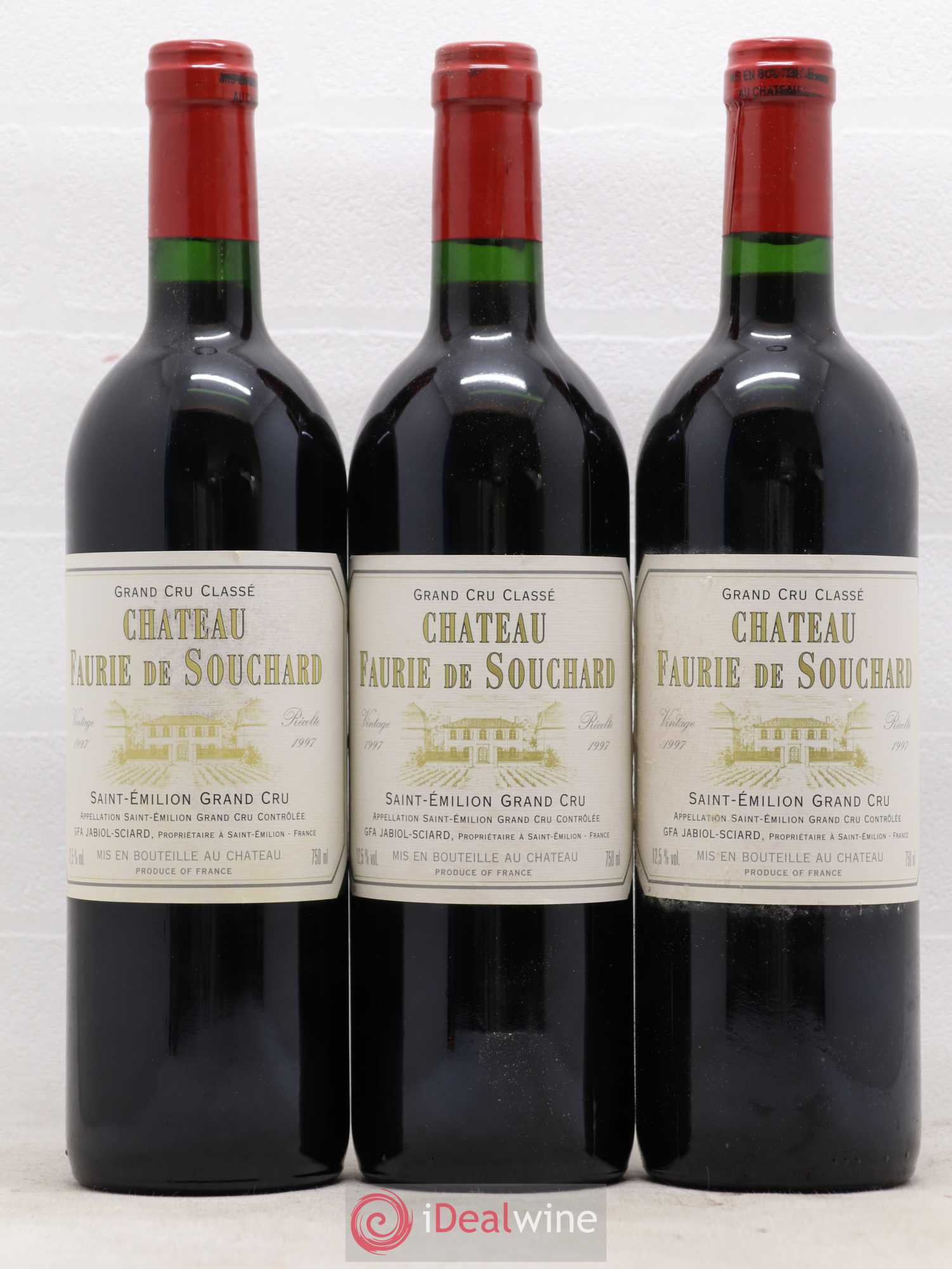 Château Faurie de Souchard Grand Cru Classé 1997 - Lot de 12 bouteilles - 4