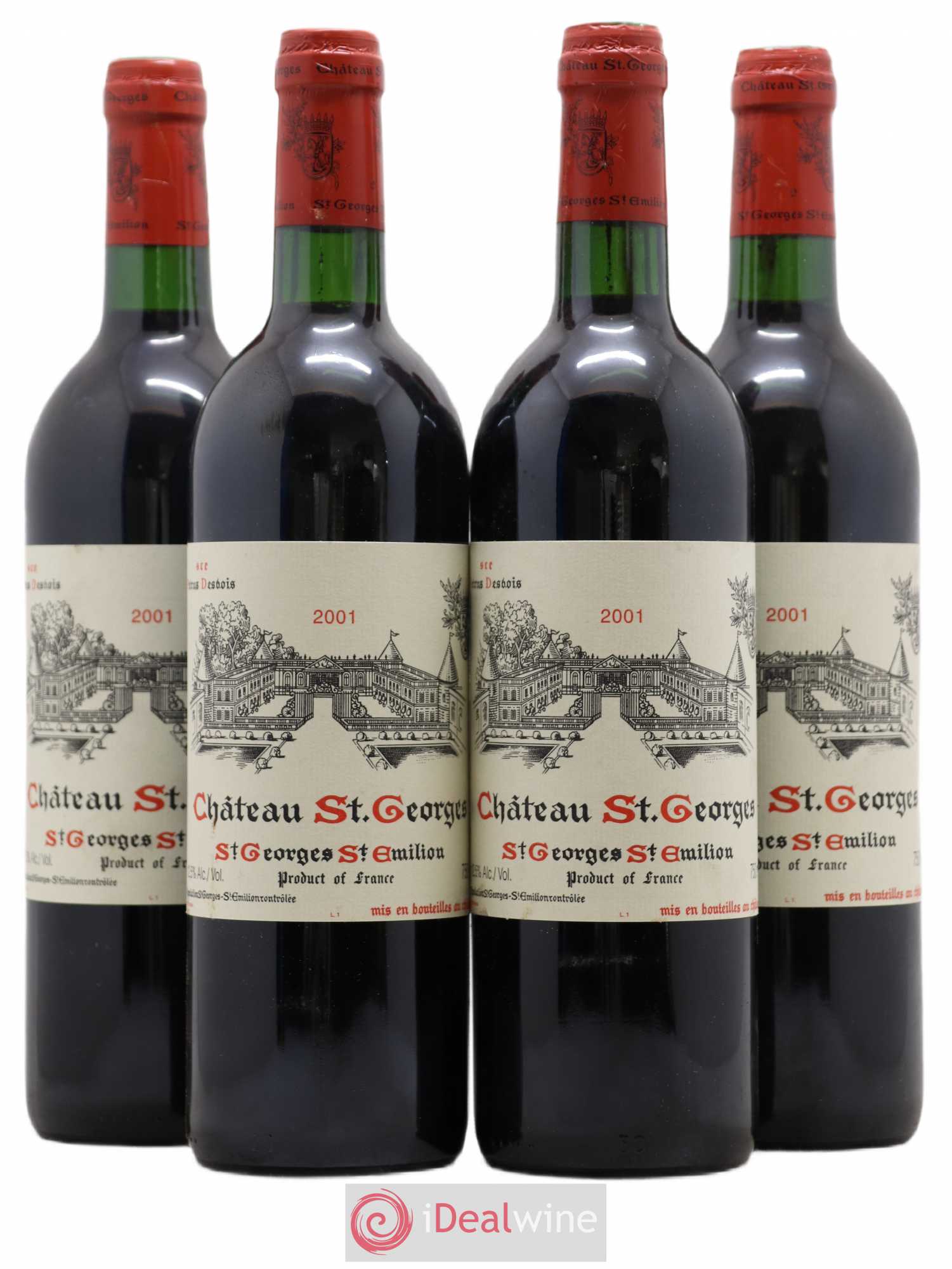 Château Saint-Georges 2001 - Lot de 4 bouteilles - 0