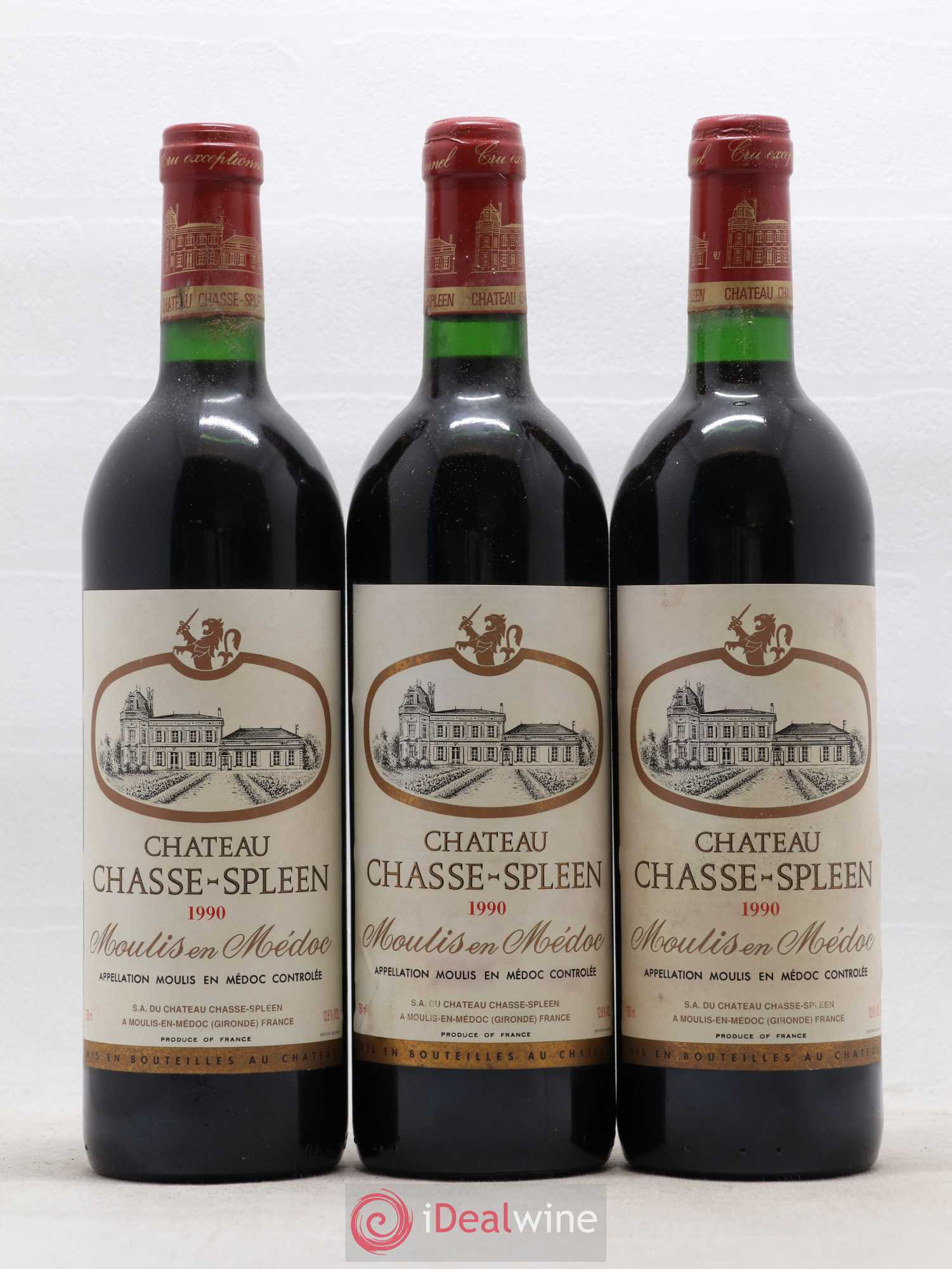 Château Chasse Spleen 1990 - Lot de 12 bouteilles - 2