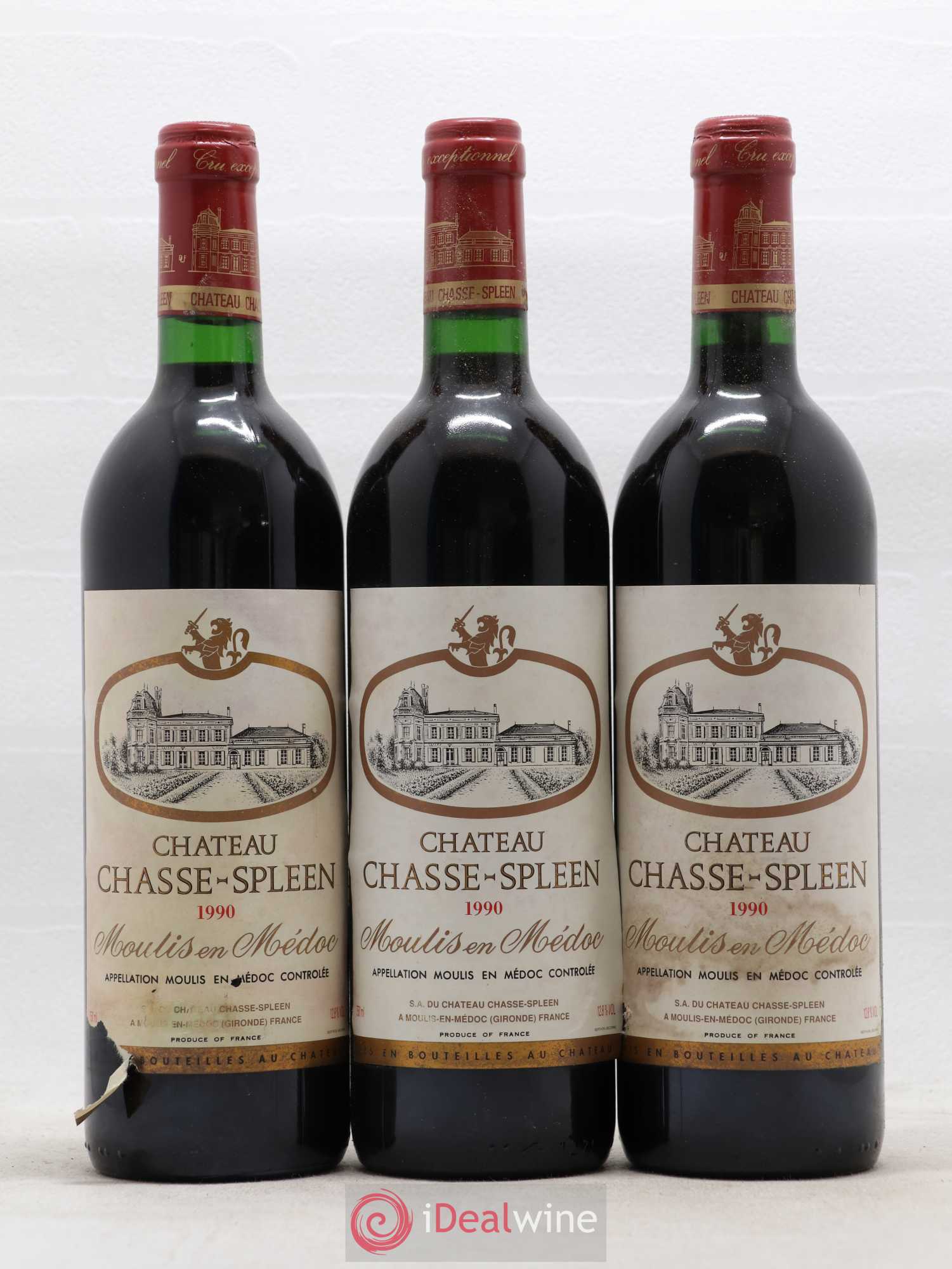 Château Chasse Spleen 1990 - Lot de 12 bouteilles - 3