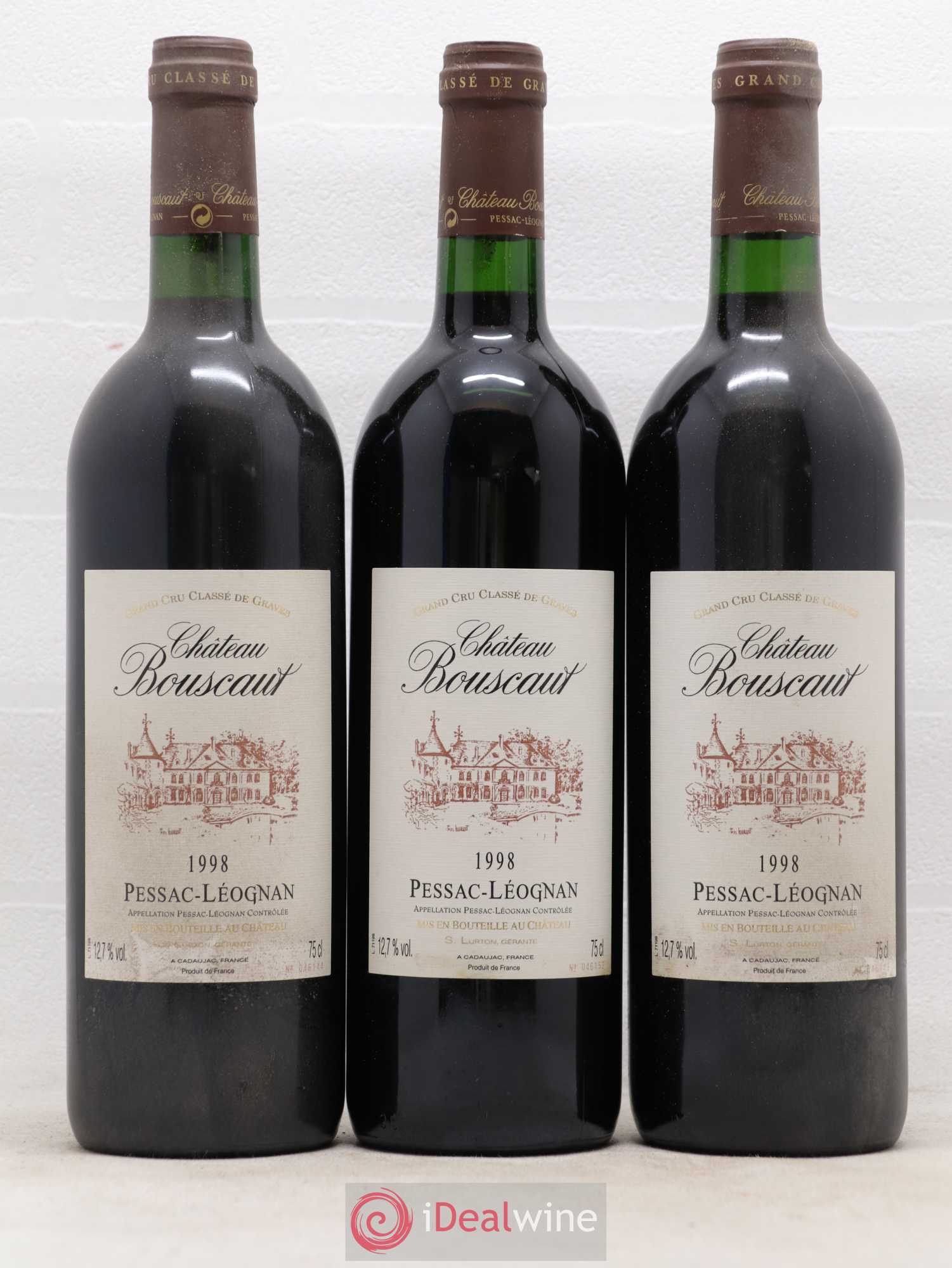 Château Bouscaut Cru Classé de Graves 1998 - Lot de 12 bouteilles - 3