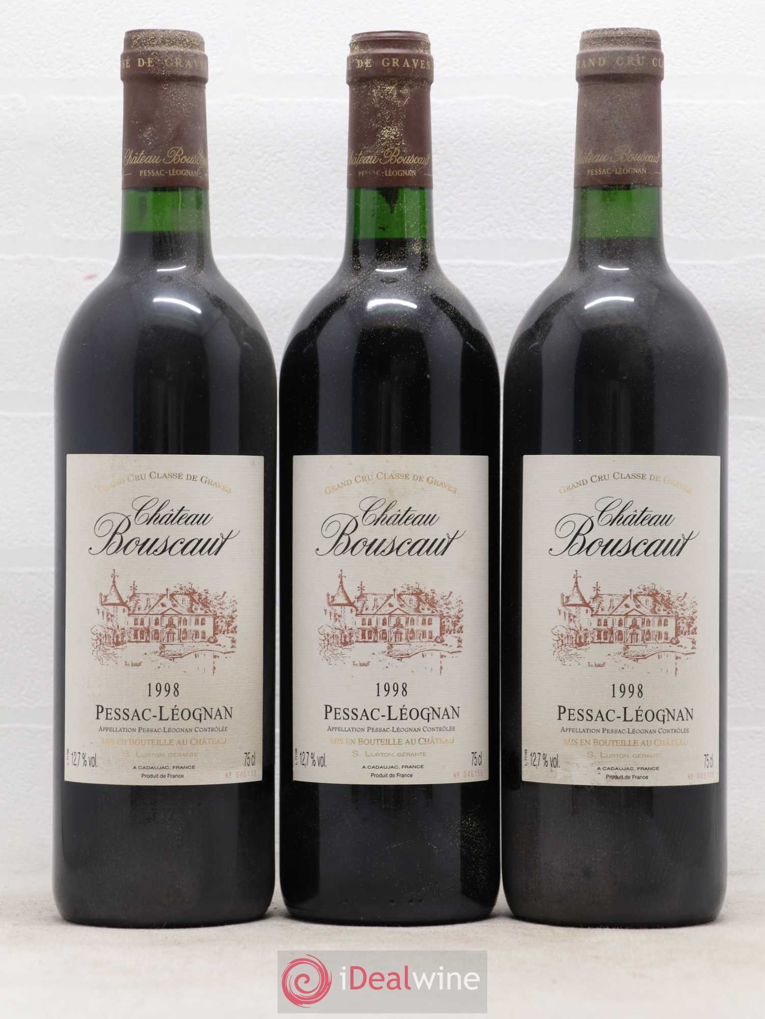 Château Bouscaut Cru Classé de Graves 1998 - Lot de 12 bouteilles - 4