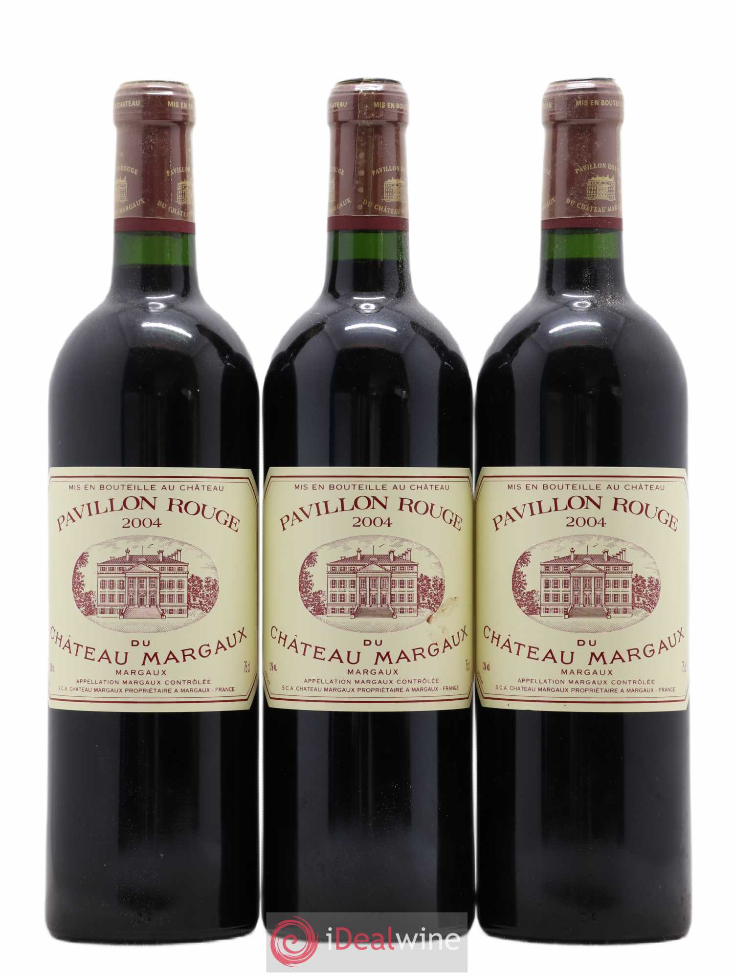Pavillon Rouge du Château Margaux Second Vin 2004 - Lot de 3 bouteilles - 0