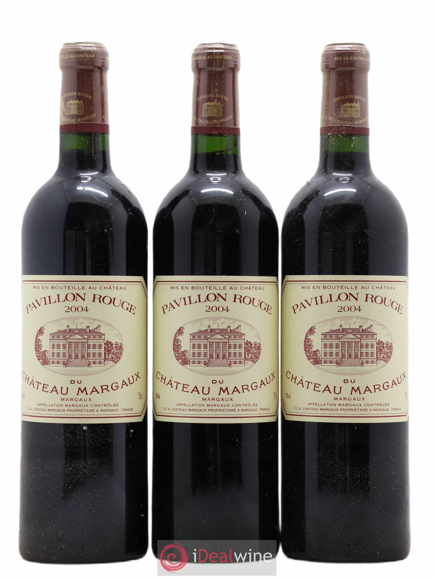 Pavillon Rouge du Château Margaux Second Vin 2004 - Lot de 3 bouteilles - 0