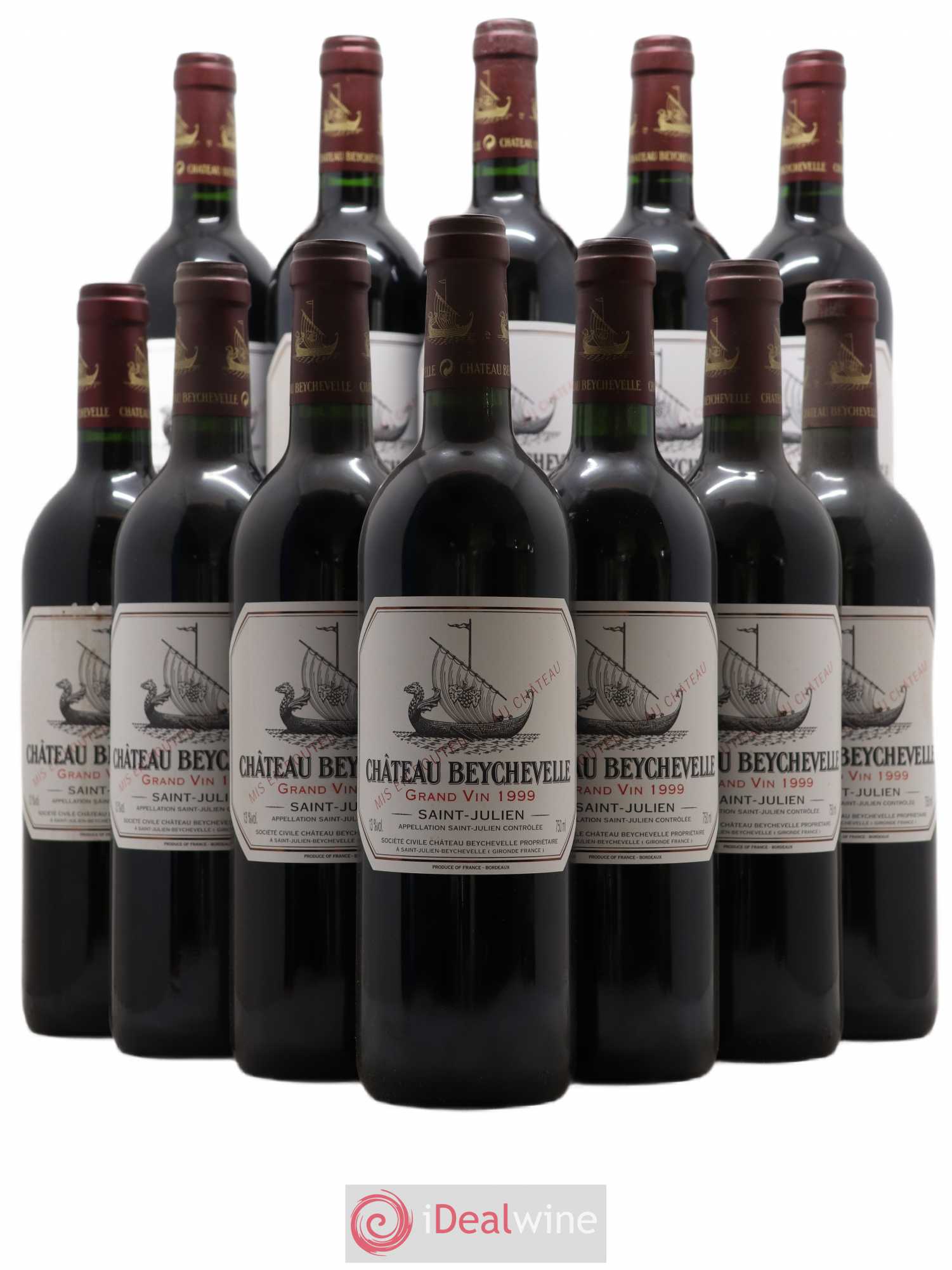 Château Beychevelle 4ème Grand Cru Classé 1999 - Lot de 12 bouteilles - 0