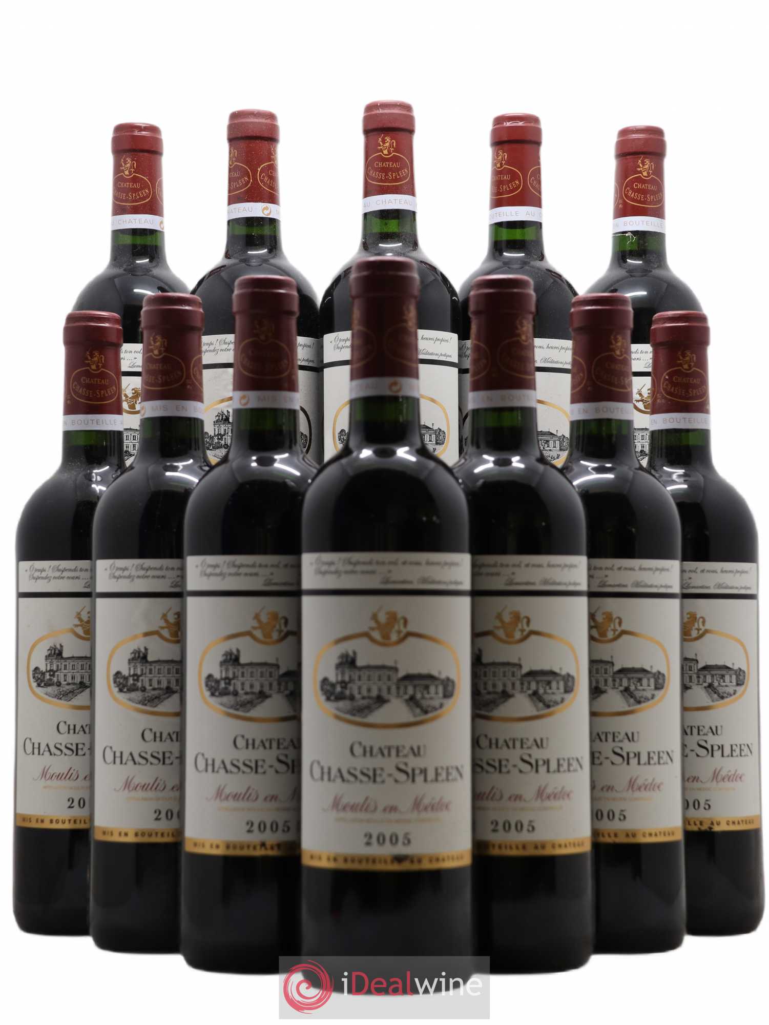 Château Chasse Spleen 2005 - Lot de 12 bouteilles - 0