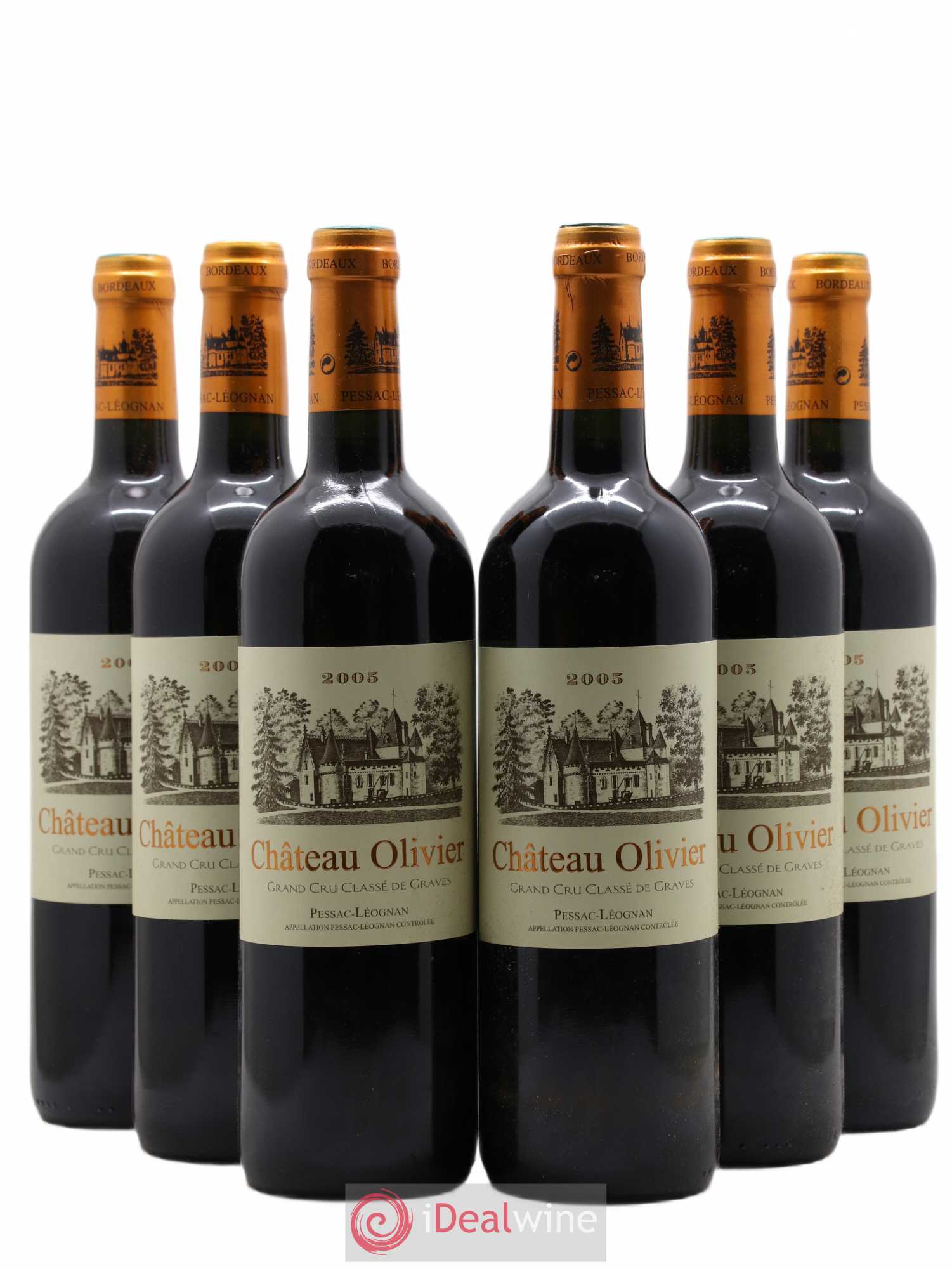 Château Olivier Cru Classé de Graves 2005 - Lot de 6 bouteilles - 0