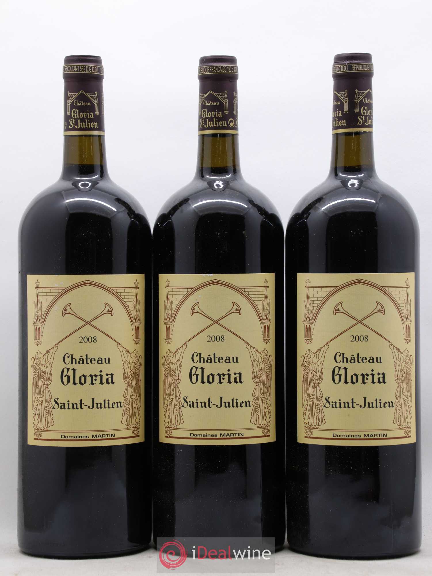 Château Gloria 2008 - Lot de 6 magnums - 2