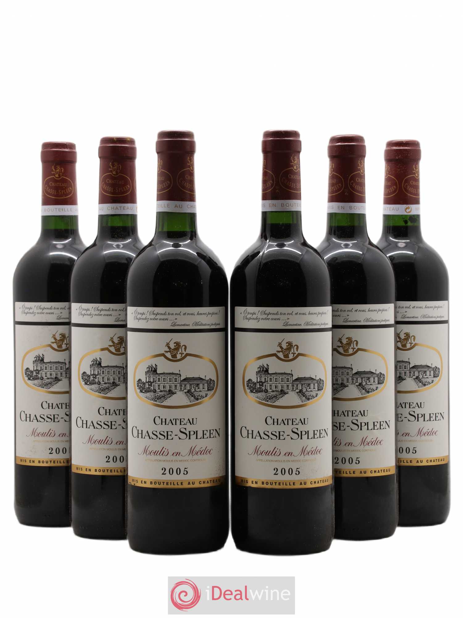 Château Chasse Spleen 2005 - Lot de 6 bouteilles - 0