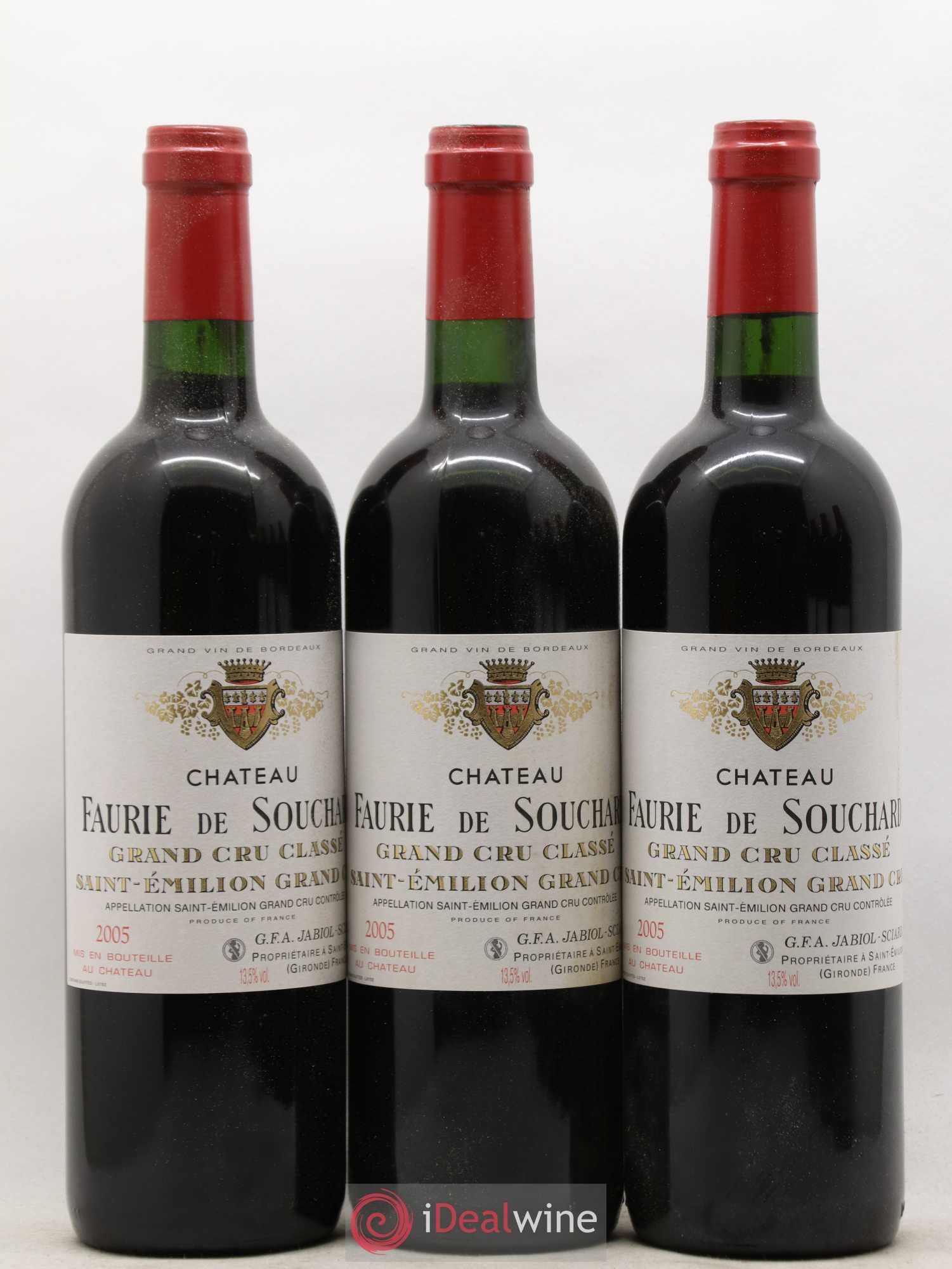 Château Faurie de Souchard Grand Cru Classé 2005 - Lot de 6 bouteilles - 1