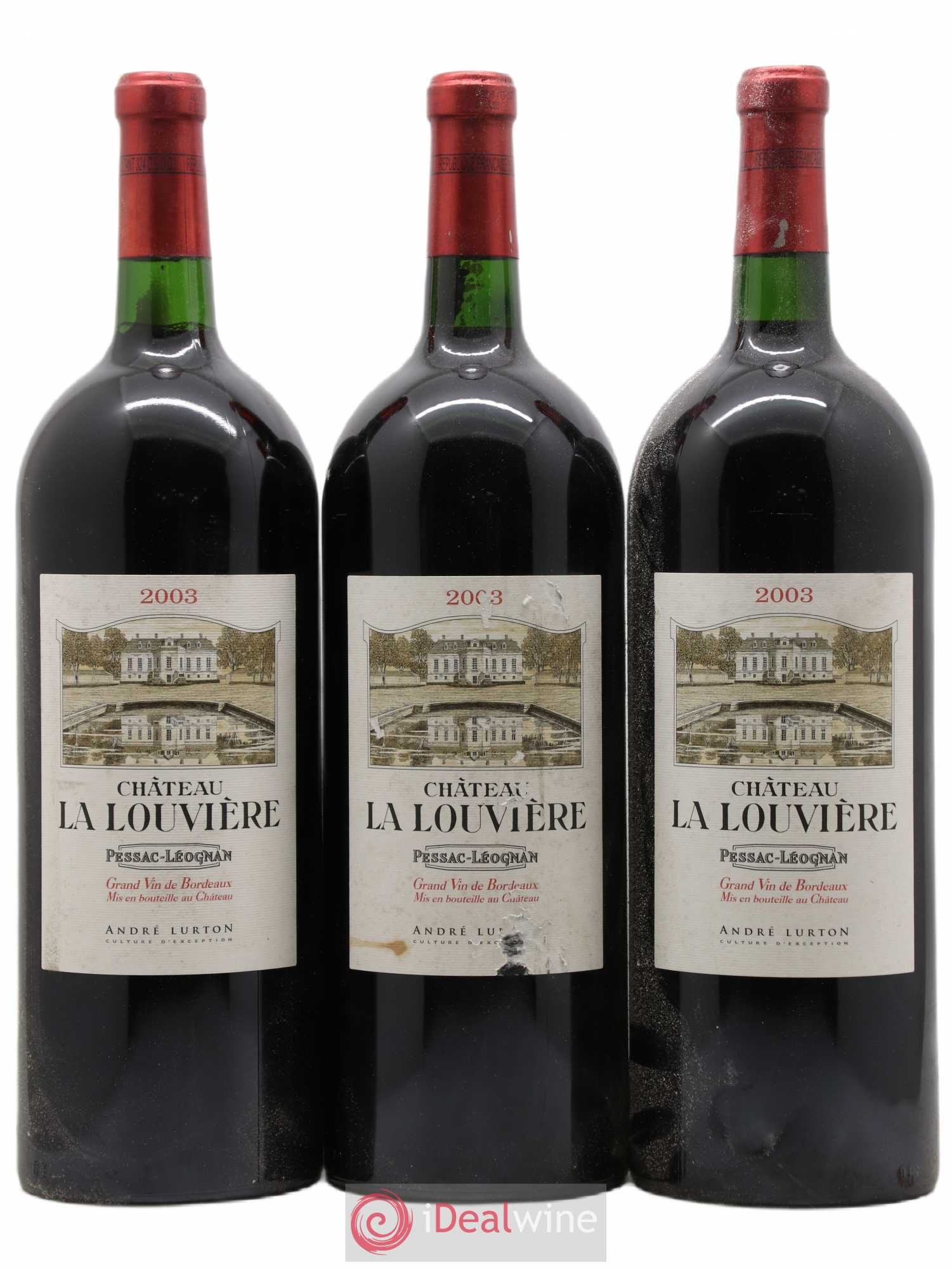 Château la Louvière 2003 - Posten von 3 Magnum - 0