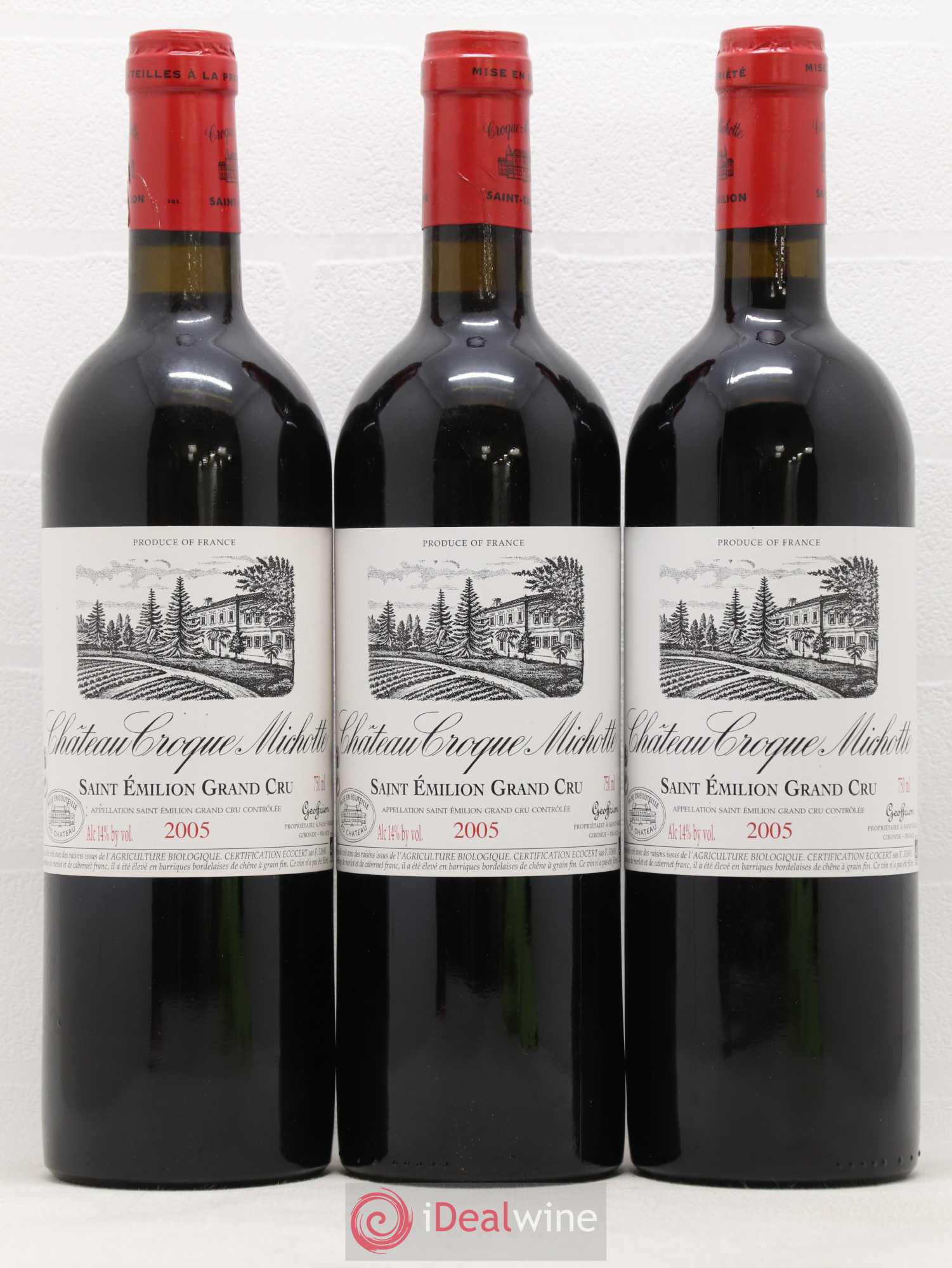 Château Croque Michotte 2005 - Lot de 6 bouteilles - 1