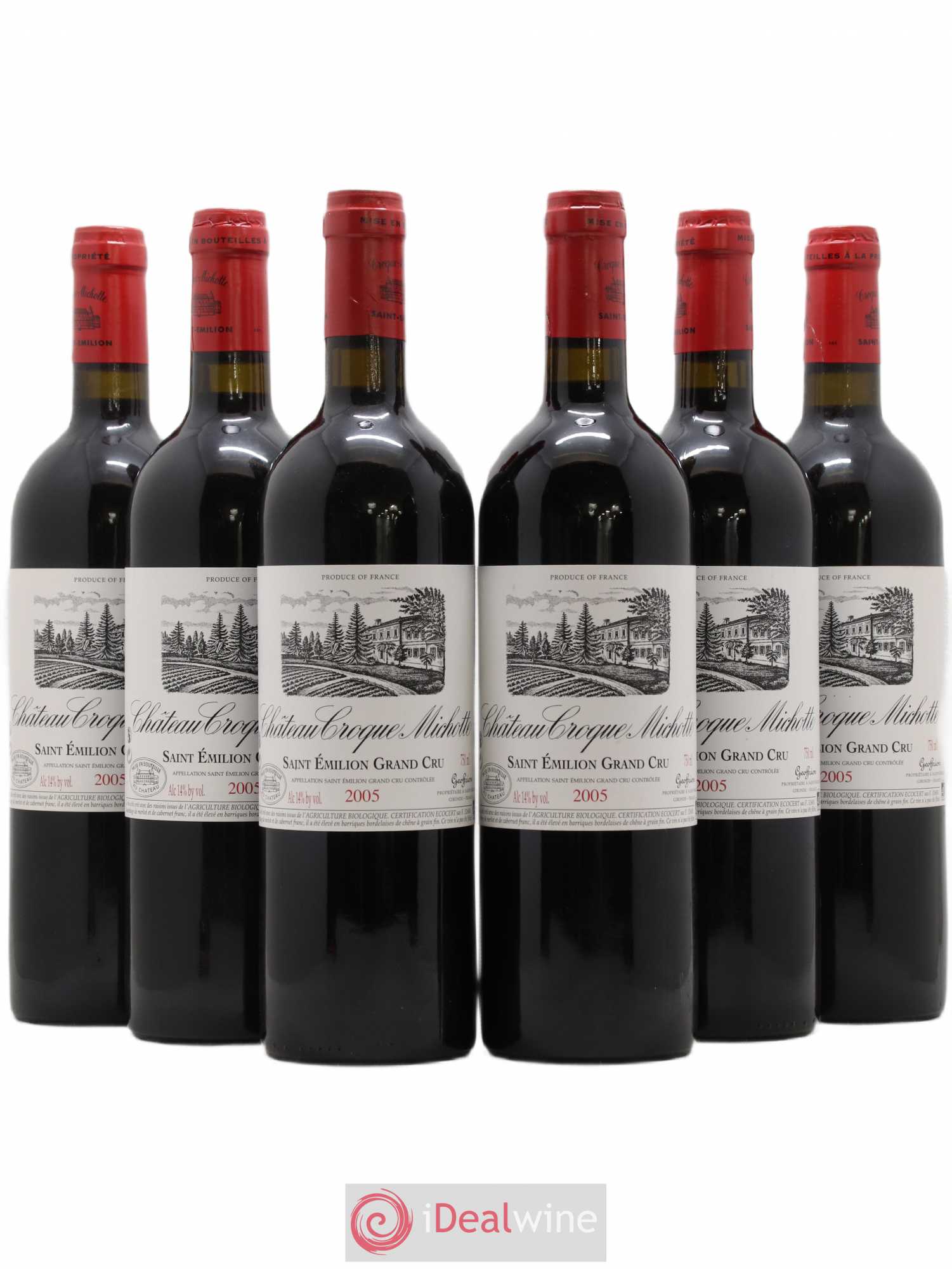 Château Croque Michotte 2005 - Lot de 6 bouteilles - 0