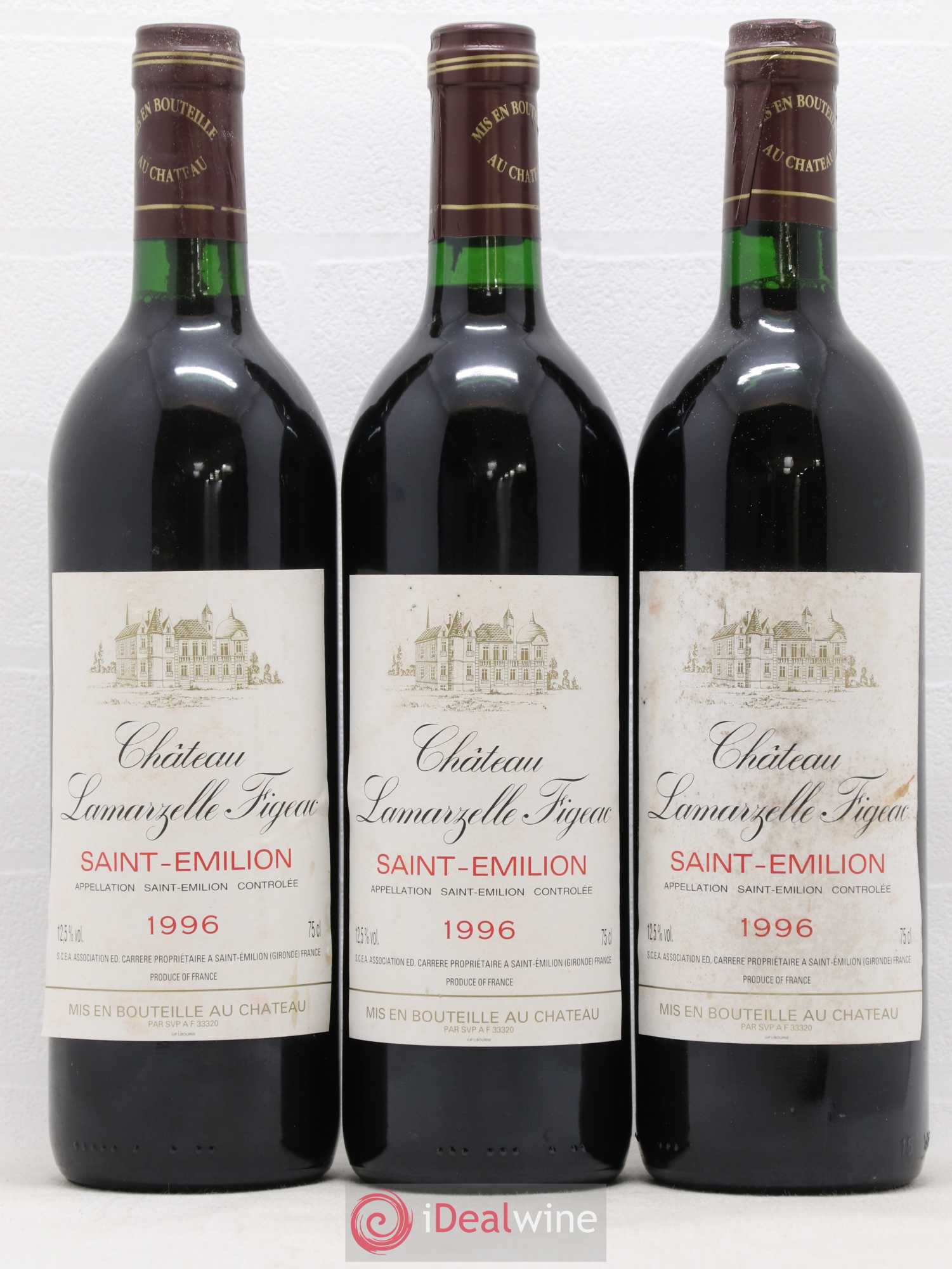 Saint-Émilion Château Lamarzelle Figeac 1996 - Lot de 6 bouteilles - 2