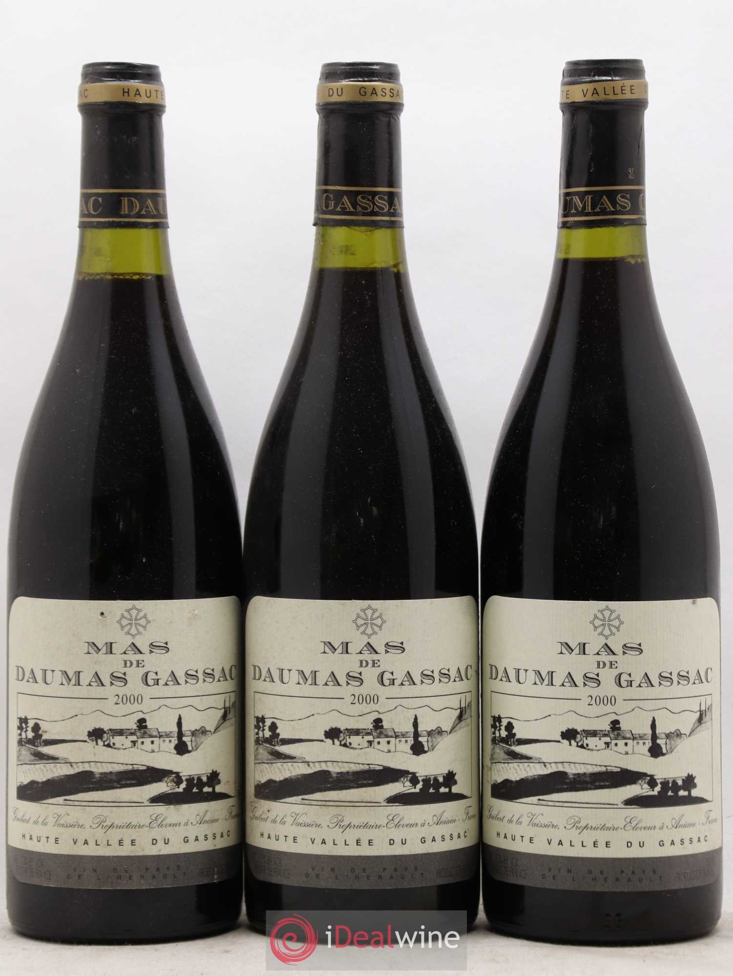 Saint-Guilhem-le-Désert - Cité d'Aniane Mas Daumas Gassac Famille Guibert de La Vaissière 2000 - Lot de 6 bouteilles - 2