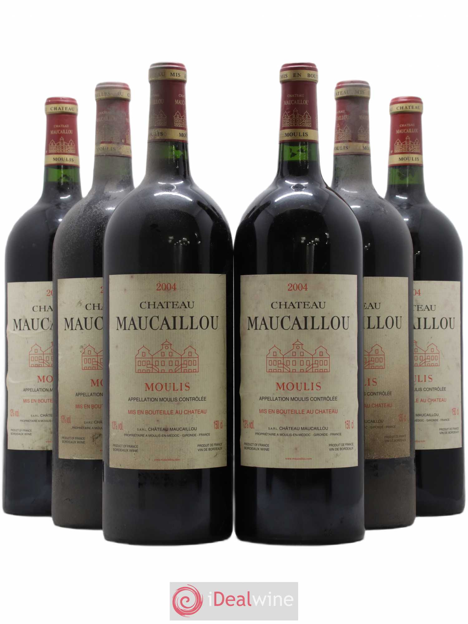 Château Maucaillou 2004 - Lot de 6 magnums - 0