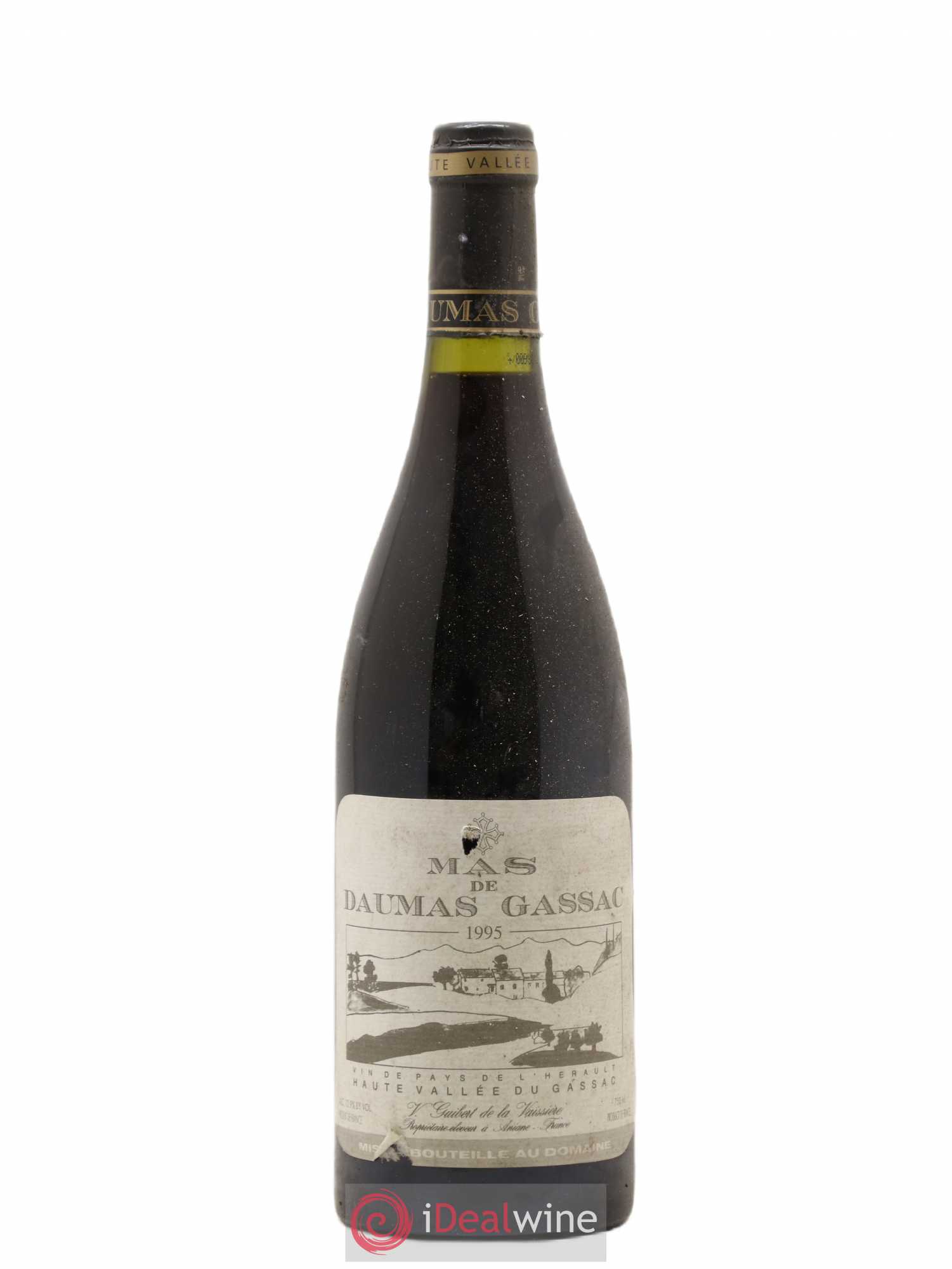 Saint-Guilhem-le-Désert - Cité d'Aniane Mas Daumas Gassac Famille Guibert de La Vaissière 1995 - Lot de 1 bouteille - 0