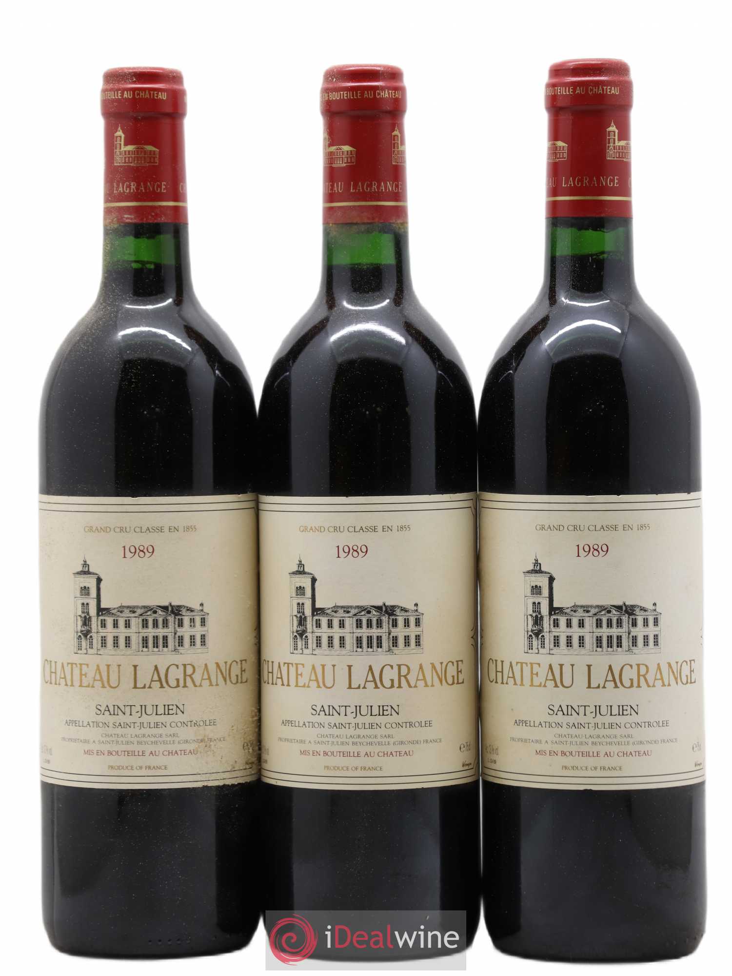 Château Lagrange 3ème Grand Cru Classé 1989 - Lot de 3 bouteilles - 0