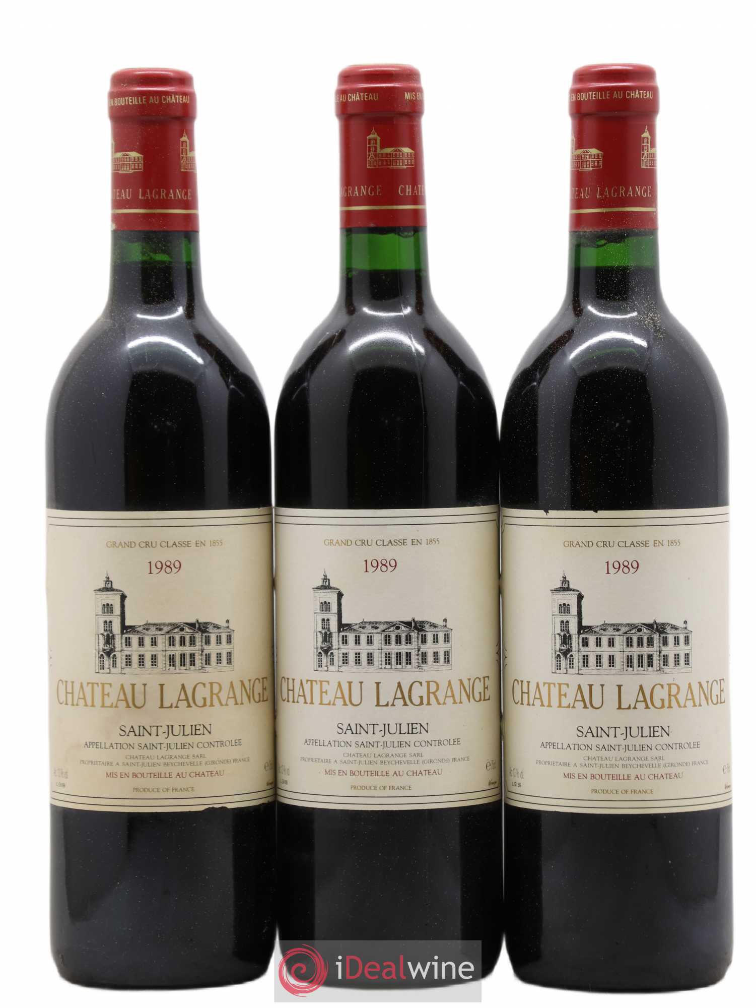 Château Lagrange 3ème Grand Cru Classé 1989 - Lot de 3 bouteilles - 0