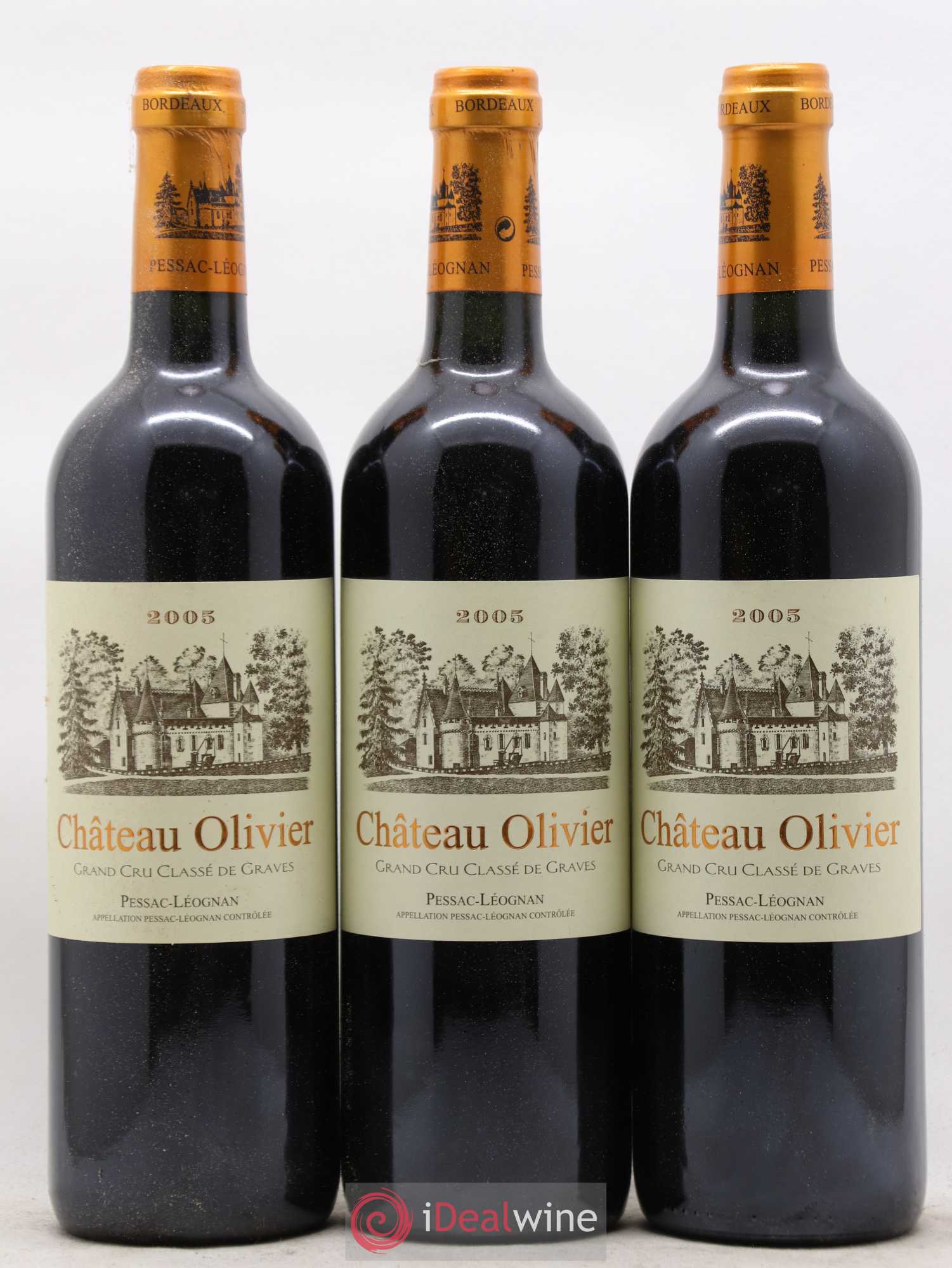 Château Olivier Cru Classé de Graves 2005 - Lot de 12 bouteilles - 1