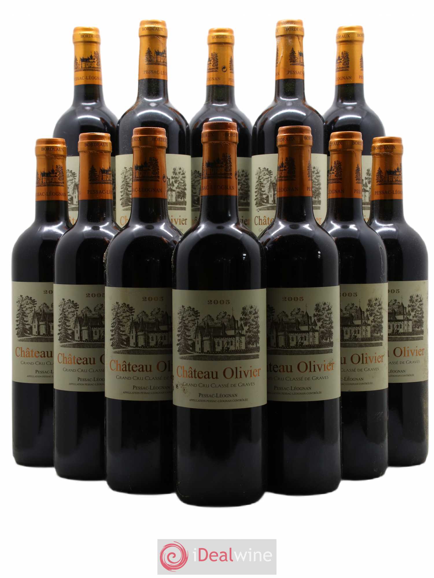 Château Olivier Cru Classé de Graves 2005 - Lot de 12 bouteilles - 0