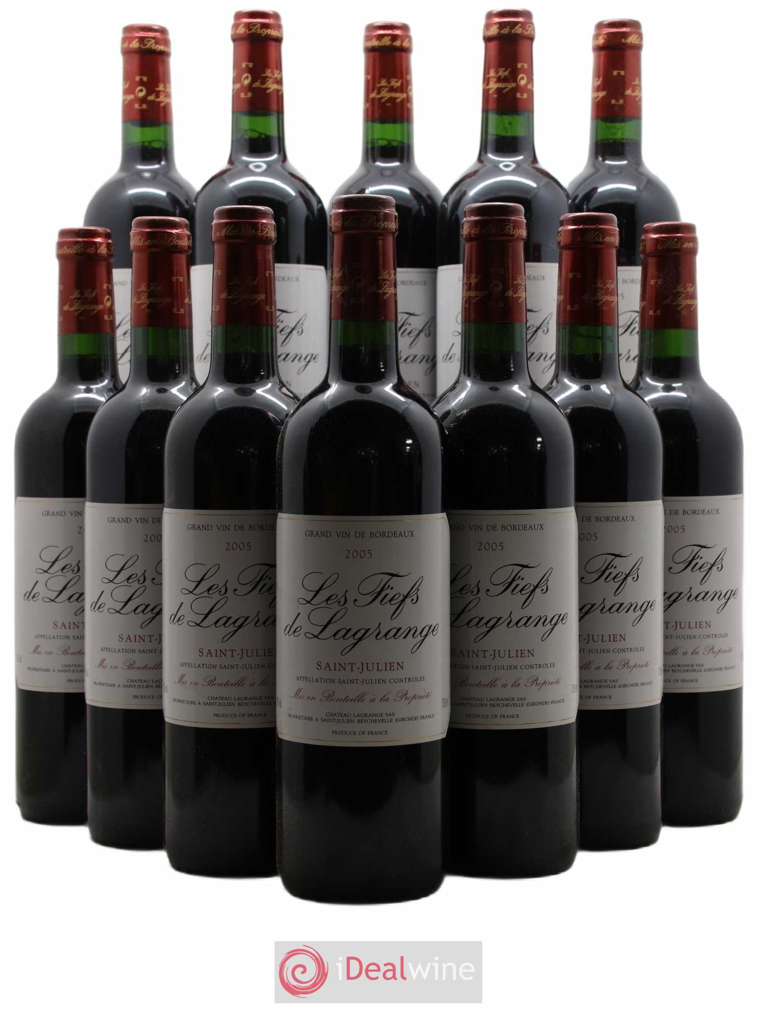 Les Fiefs de Lagrange Second Vin 2005 - Lot de 12 bouteilles - 0