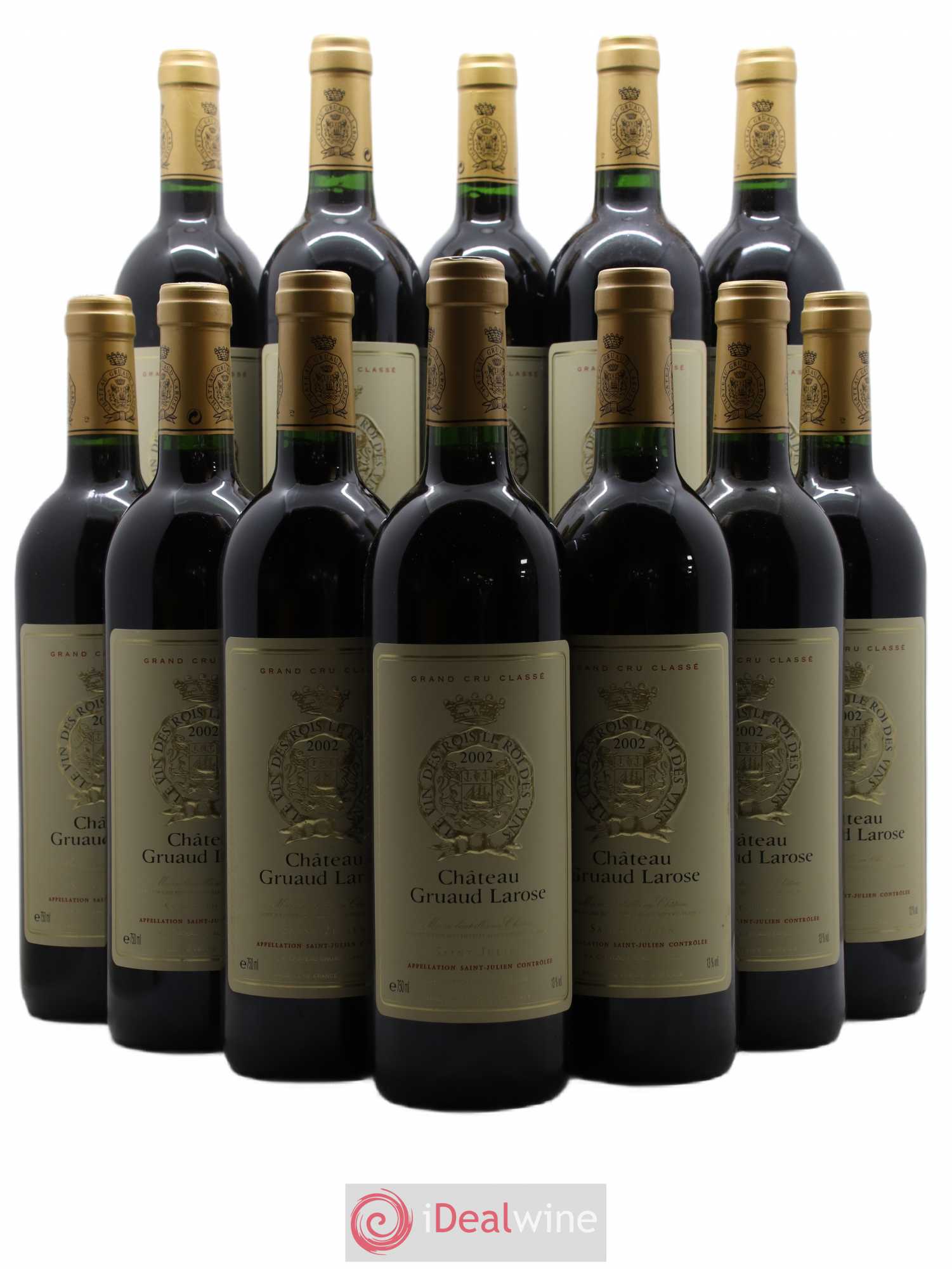 Château Gruaud Larose 2ème Grand Cru Classé 2002 - Lot de 12 bouteilles - 0