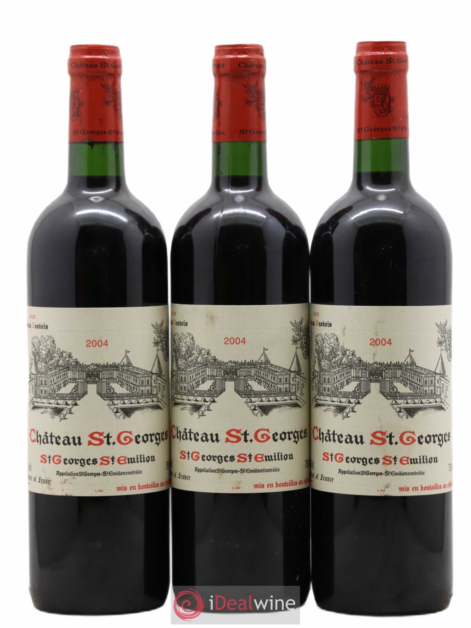 Saint-Georges-Saint-Émilion 2004 - Lot de 3 bouteilles - 0