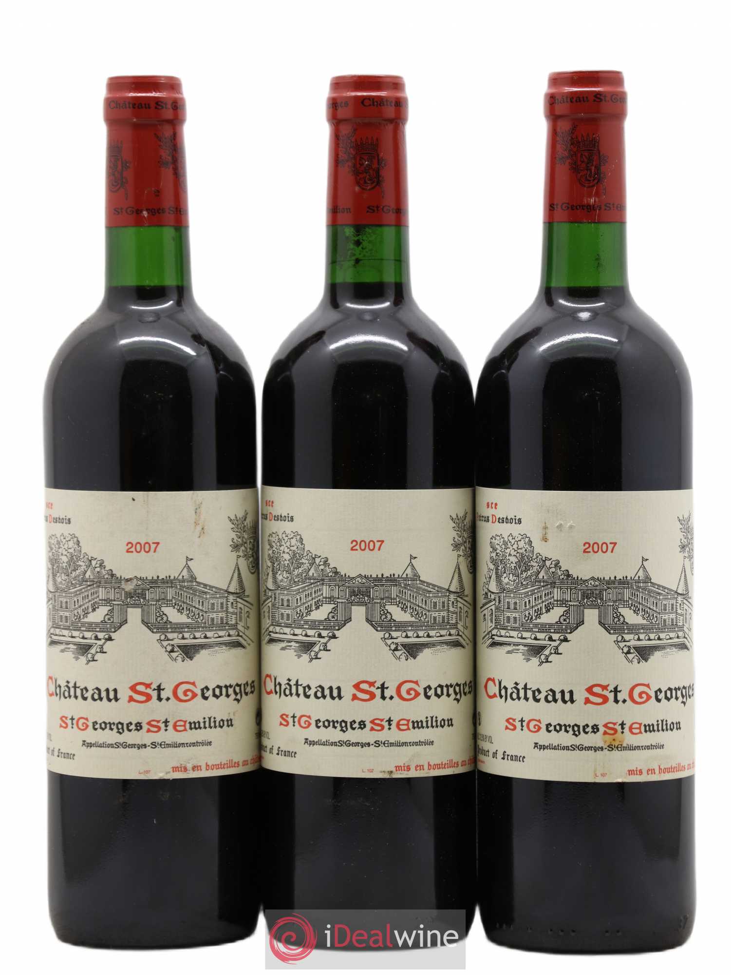 Saint-Georges-Saint-Émilion 2007 - Lot de 3 bouteilles - 0