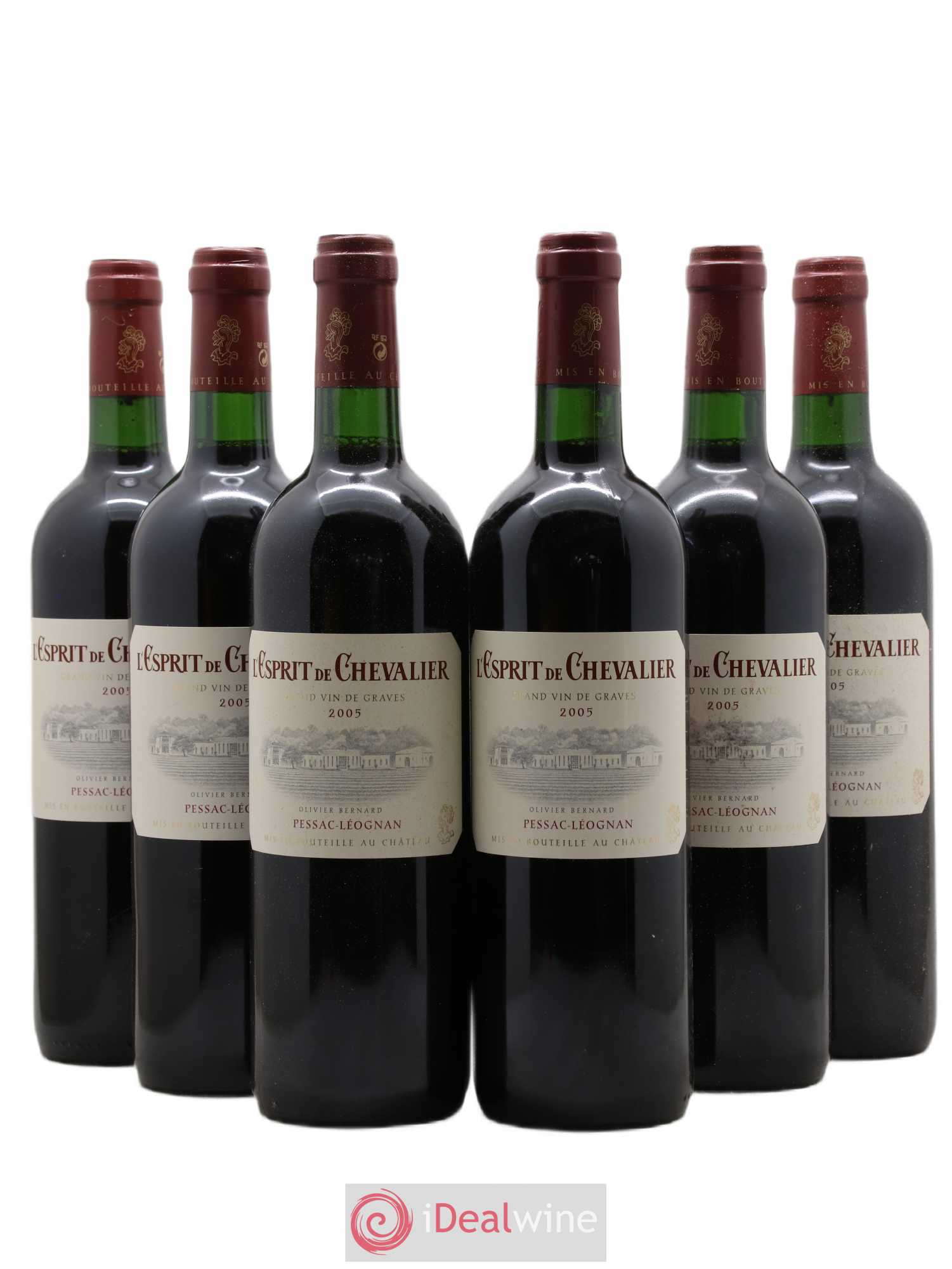 Esprit de Chevalier Second Vin 2005 - Lot de 6 bouteilles - 0