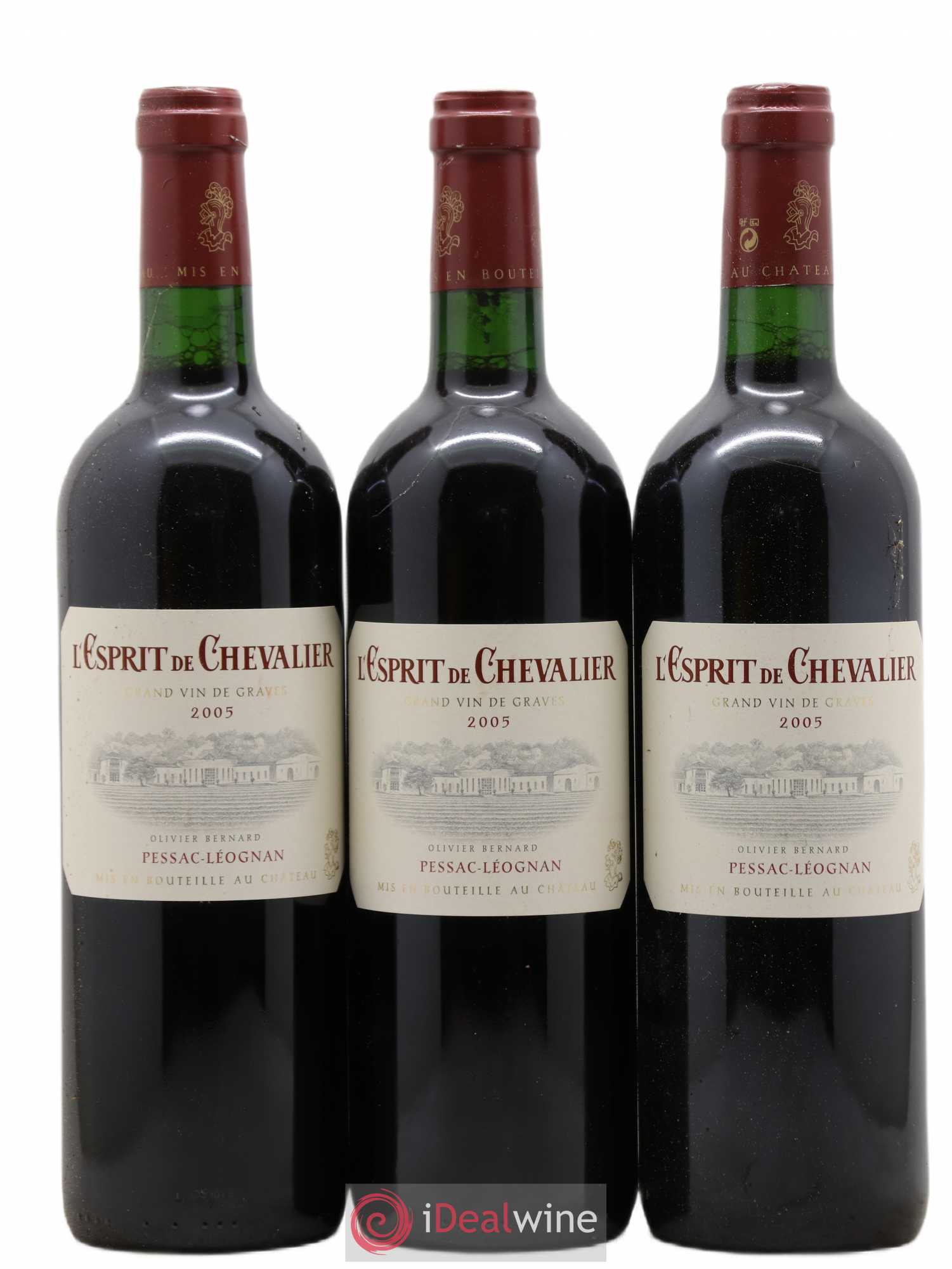 Esprit de Chevalier Second Vin 2005 - Lot de 3 bouteilles - 0