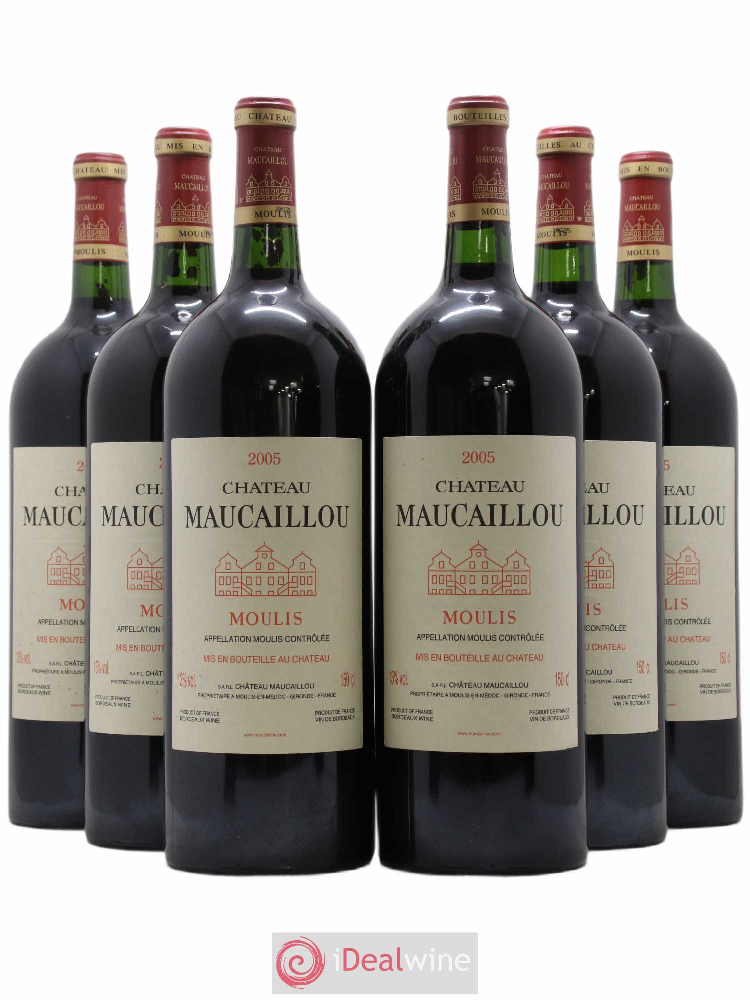 Château Maucaillou 2005 - Lot de 6 magnums - 0