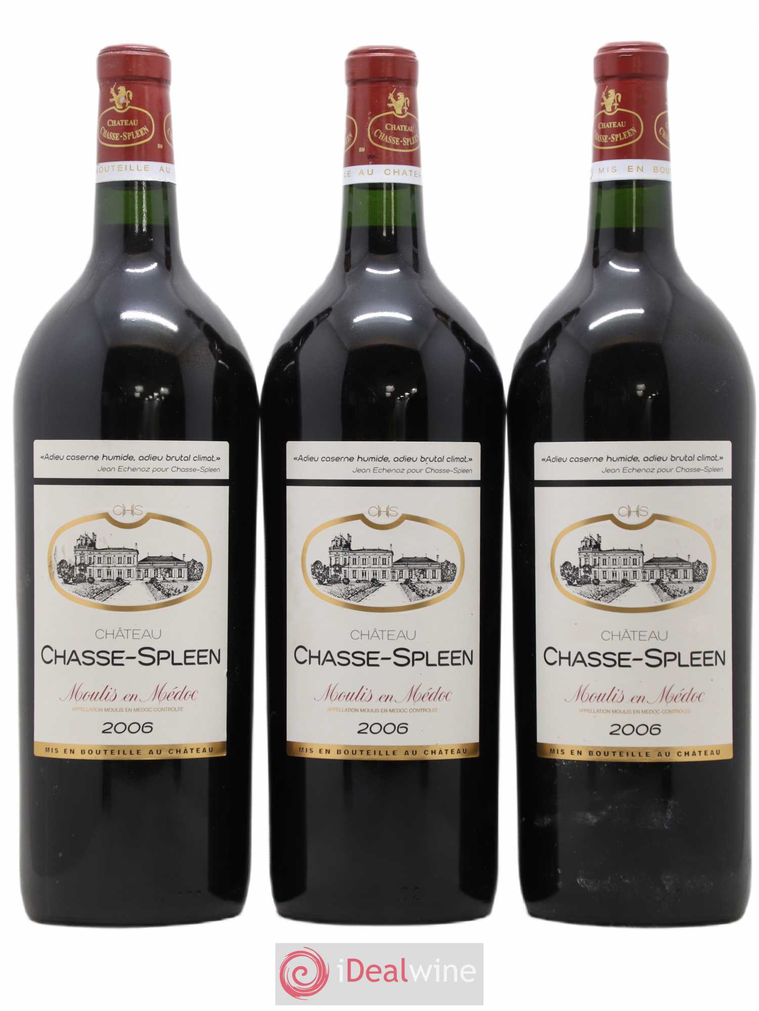 Château Chasse Spleen 2006 - Lot de 3 magnums - 0