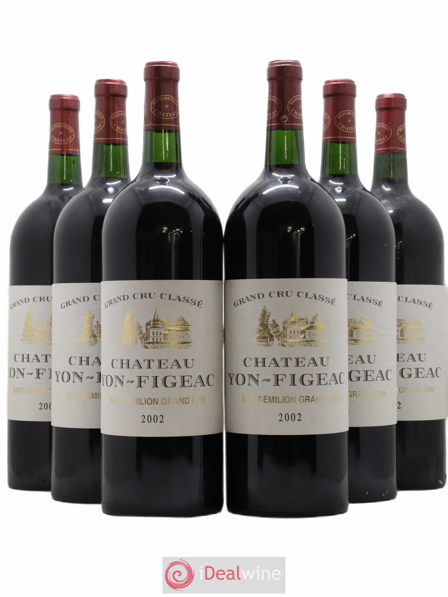 Château Yon Figeac Grand Cru Classé 2002 - Lot de 6 magnums - 0