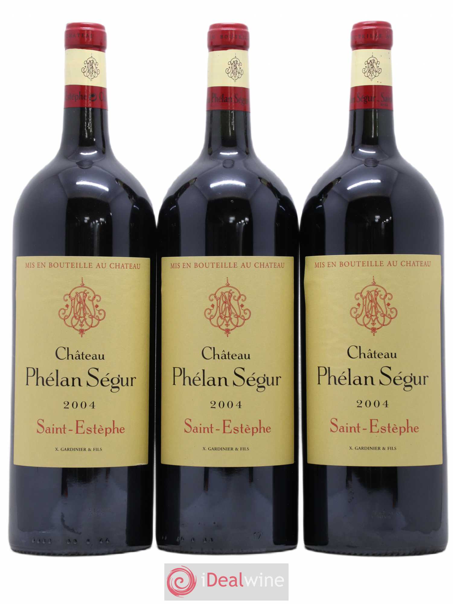 Château Phélan Ségur 2004 - Lot de 3 magnums - 0