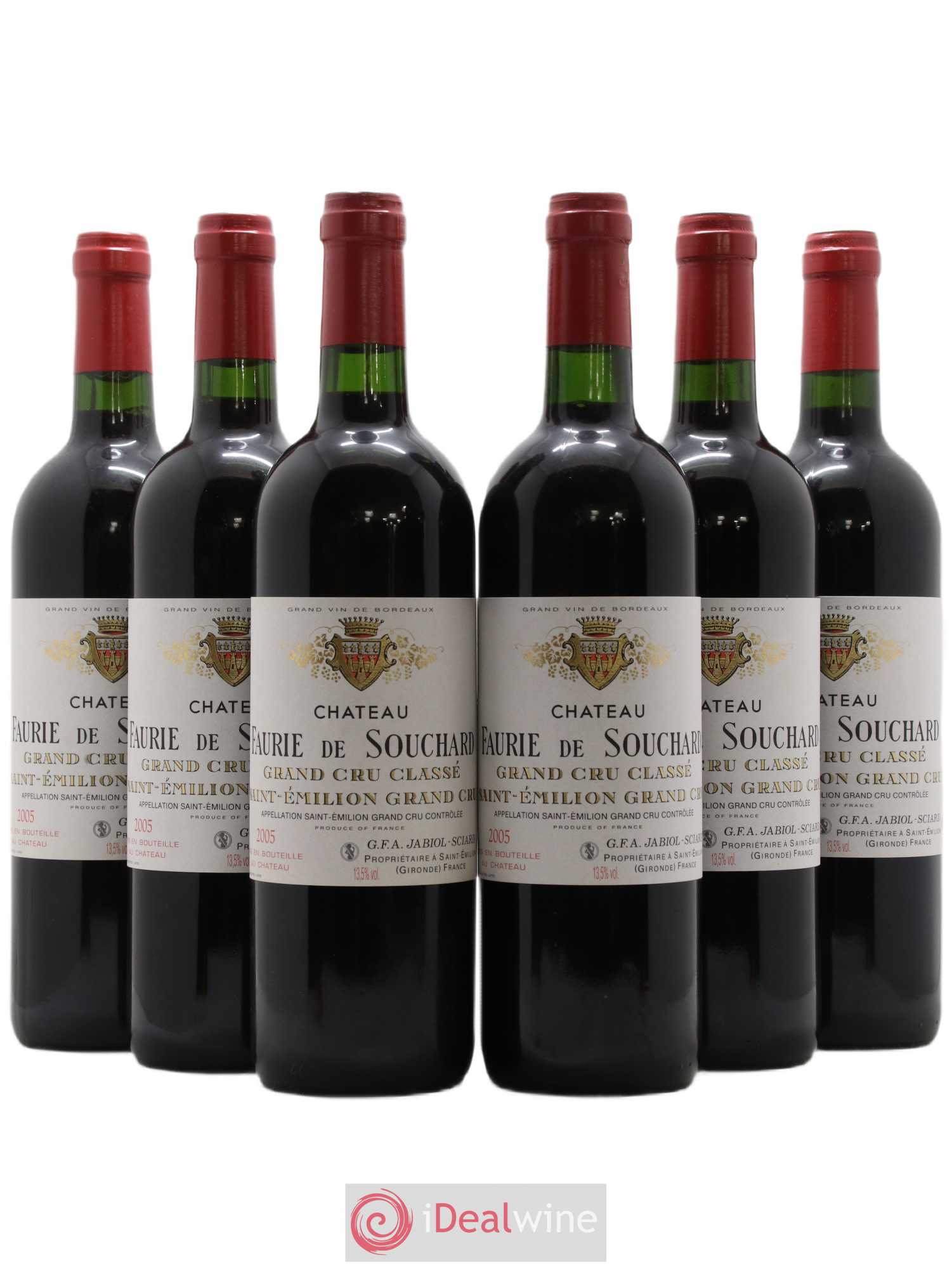 Château Faurie de Souchard Grand Cru Classé 2005 - Lot de 6 bouteilles - 0